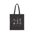 Yoga Pose Tote Bag - "I'm Trying My Best" Cotton Canvas Grocery & Workout Bag