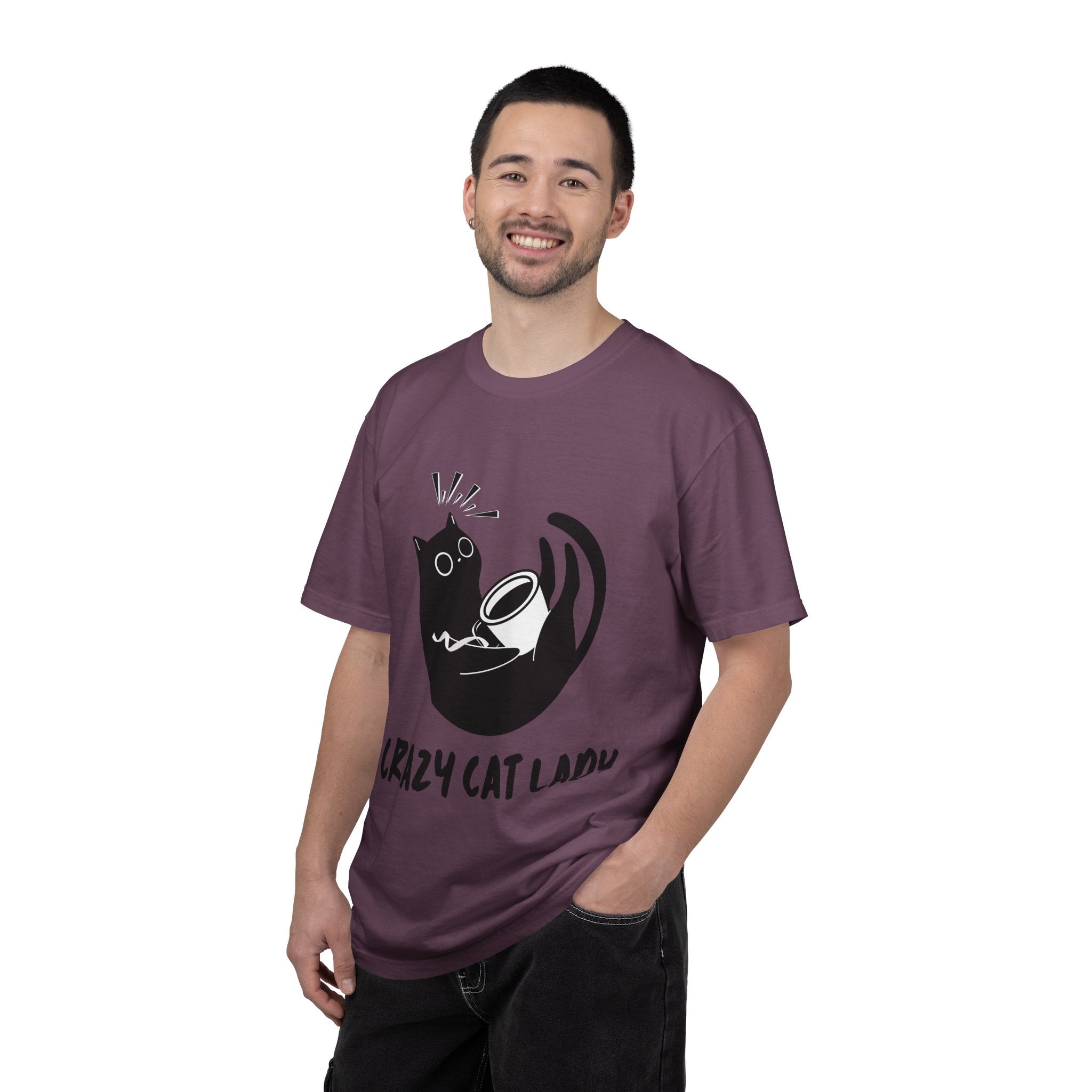 Crazy Cat Lady T-Shirt — Cute Black Cat Graphic Tee