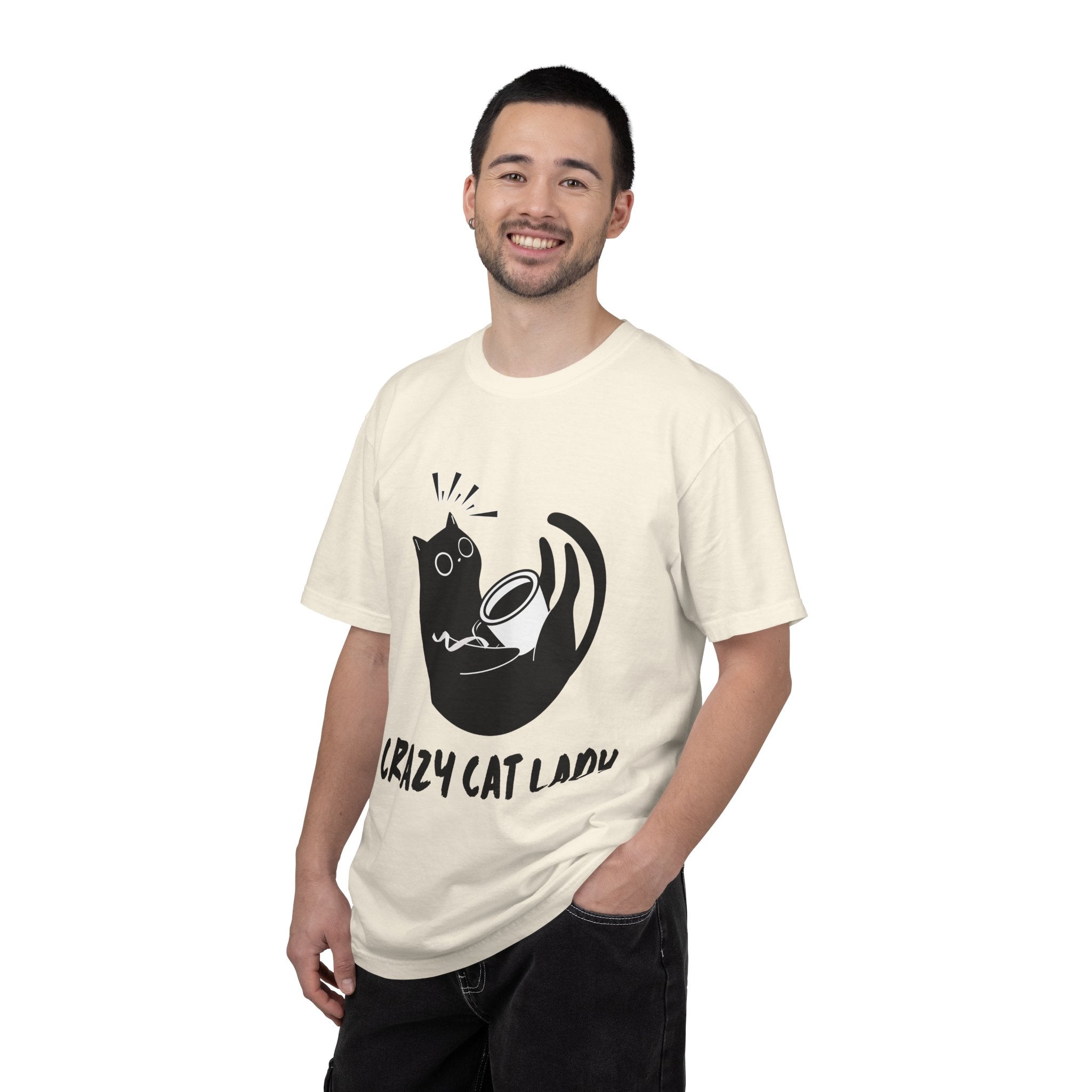 Crazy Cat Lady T-Shirt — Cute Black Cat Graphic Tee