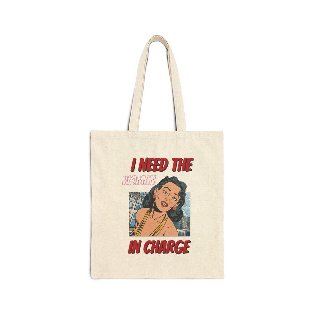 I Need The Plan In Charge Tote Bag - Retro Pop Art Canvas Shopping Tote