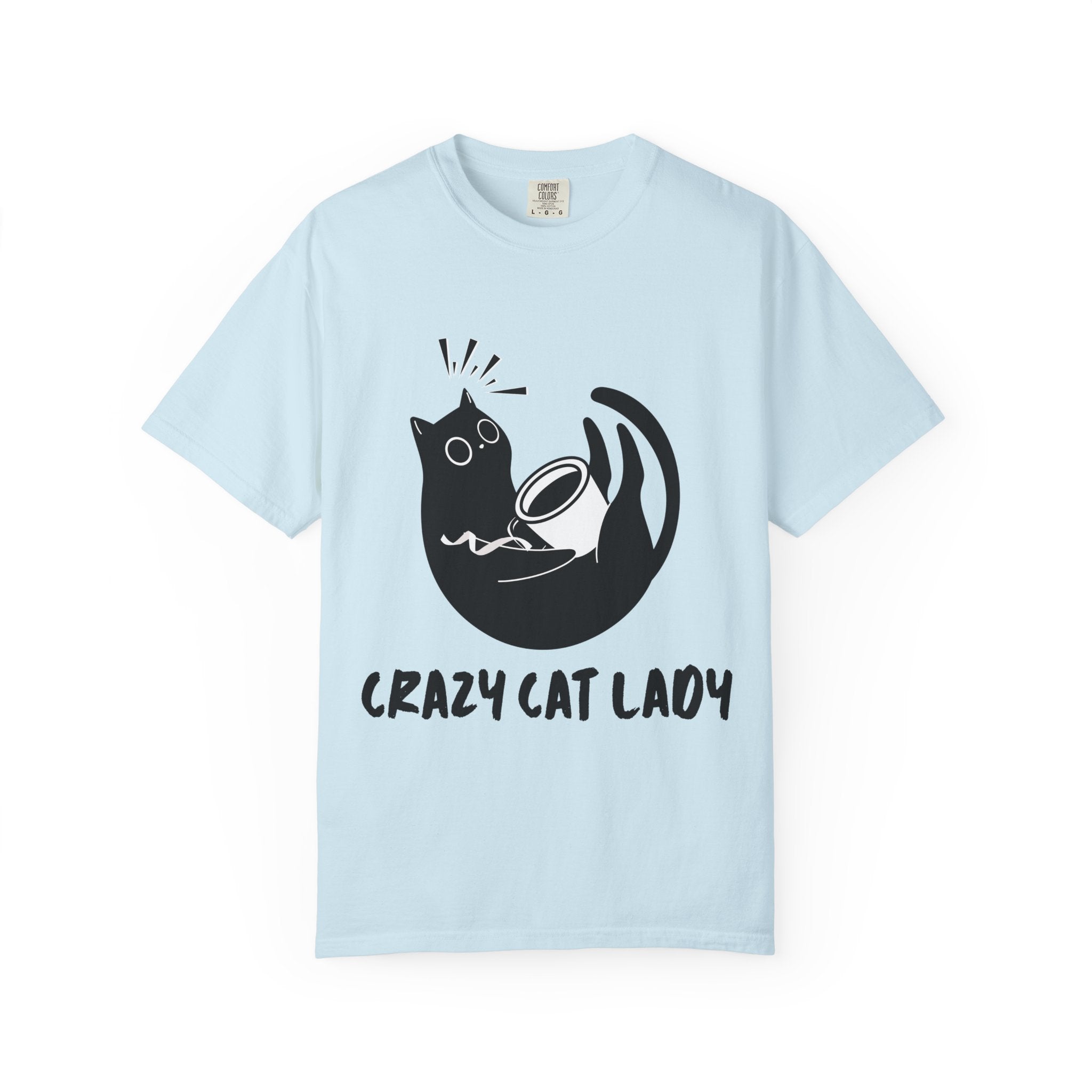 Crazy Cat Lady T-Shirt — Cute Black Cat Graphic Tee