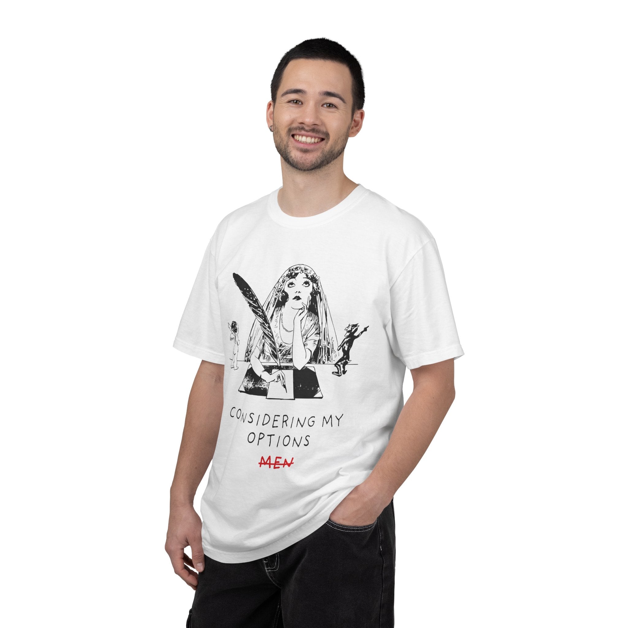 Considering My Options Men T‑Shirt — Feminist Graphic Tee