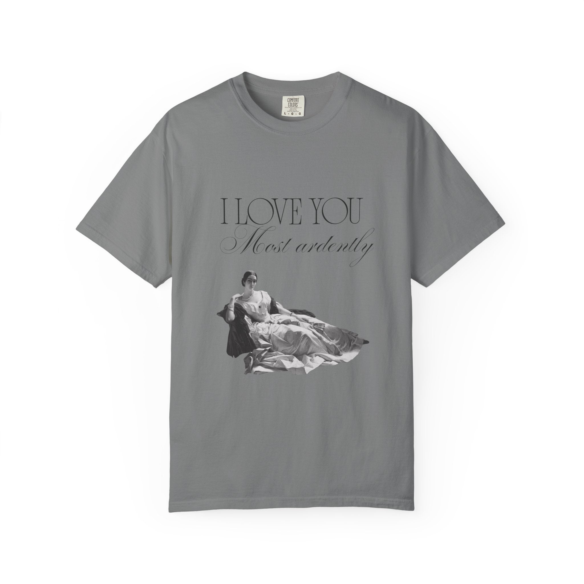 Romantic Vintage 'I Love You Most Ardently' T-Shirt