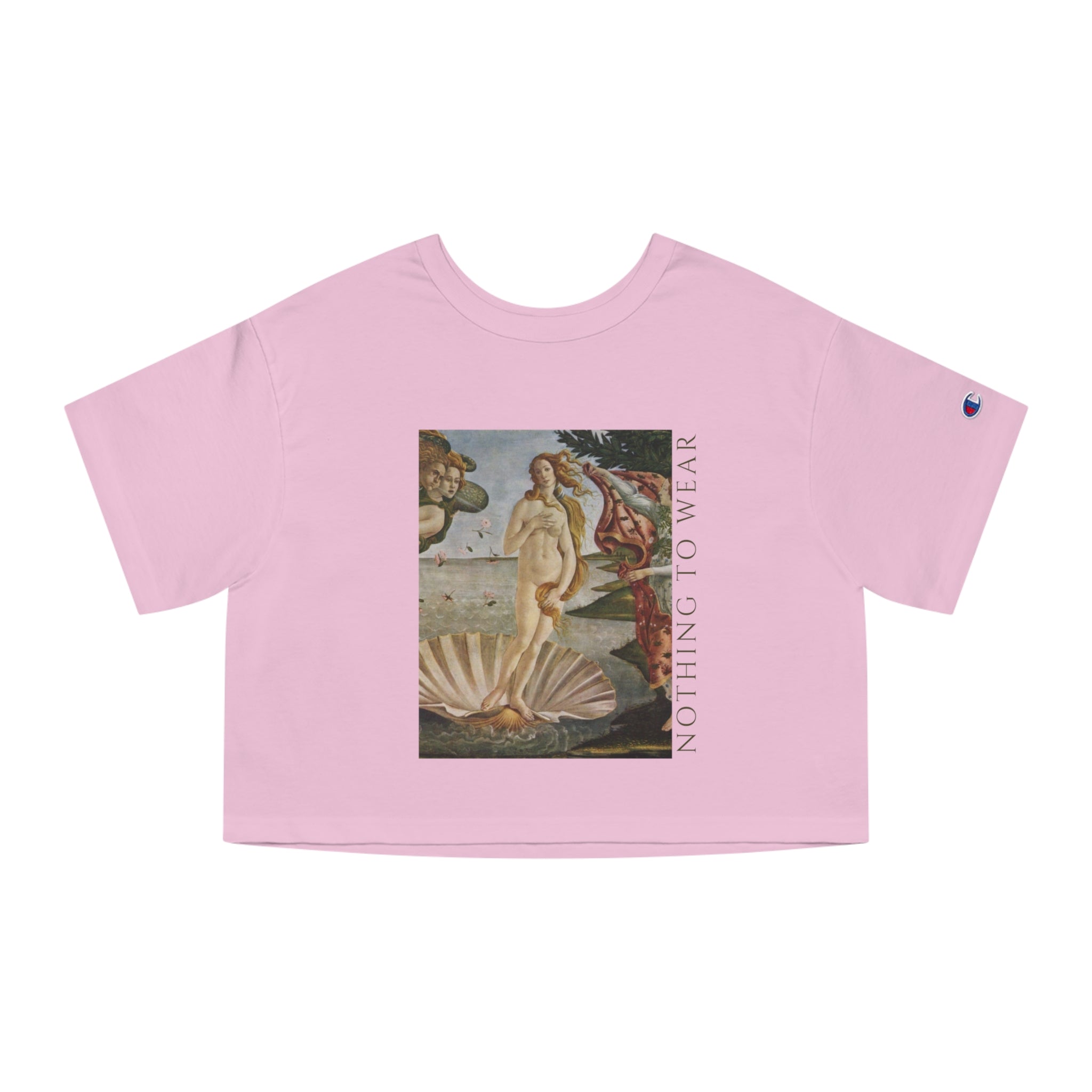 Cropped T-Shirt — 'Nothing to Wear' Vintage Venus Print