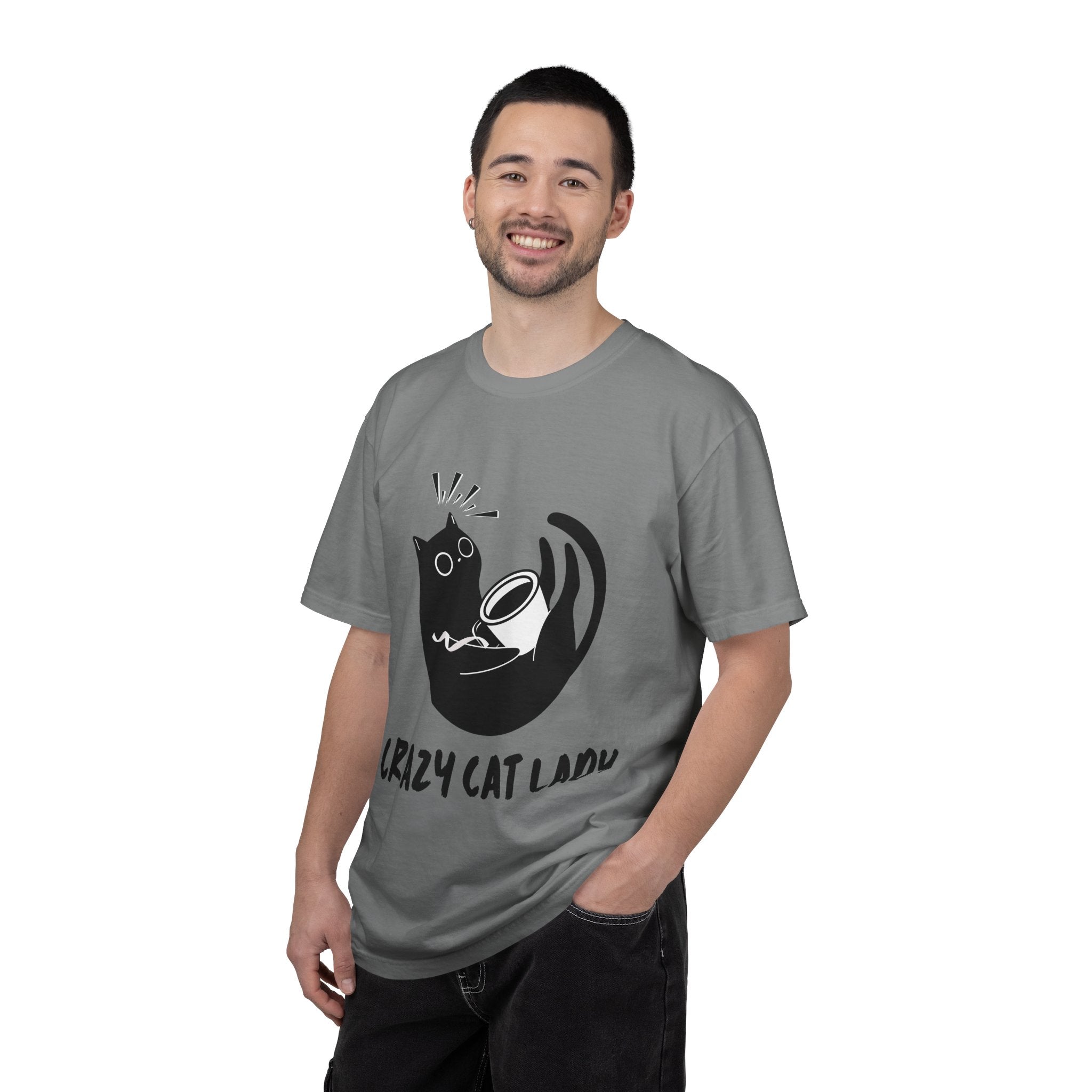 Crazy Cat Lady T-Shirt — Cute Black Cat Graphic Tee