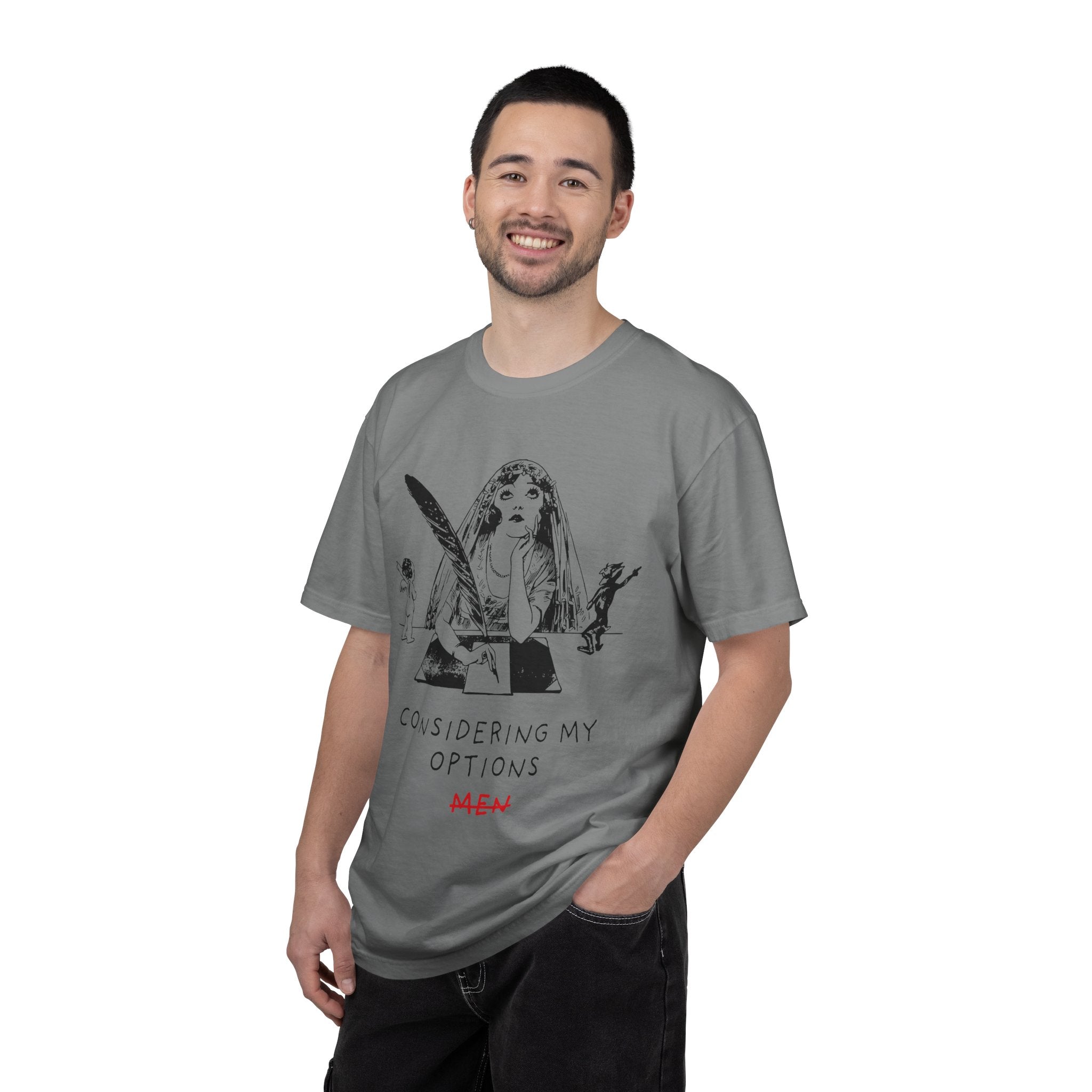 Considering My Options Men T‑Shirt — Feminist Graphic Tee