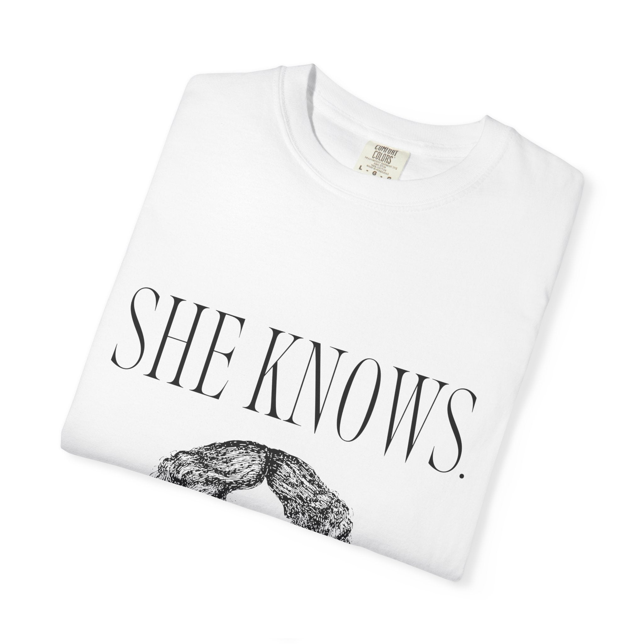 She Knows T-Shirt — Vintage Binoculars Graphic Tee