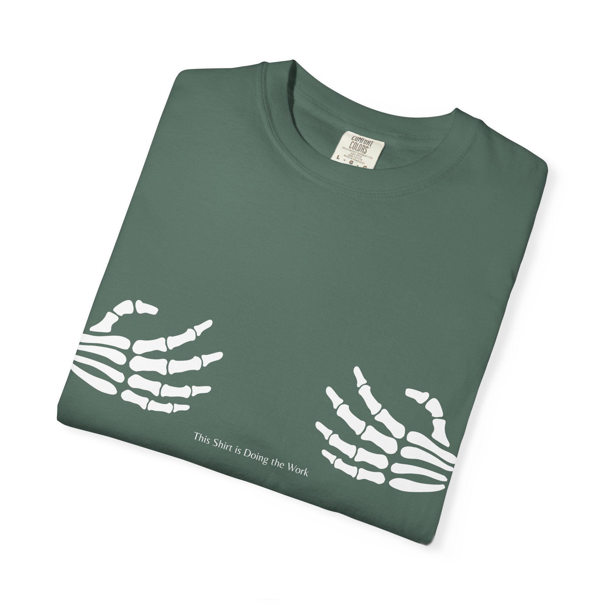 Skeleton Hands T‑Shirt — 'The Future Is Being Born' Graphic Tee