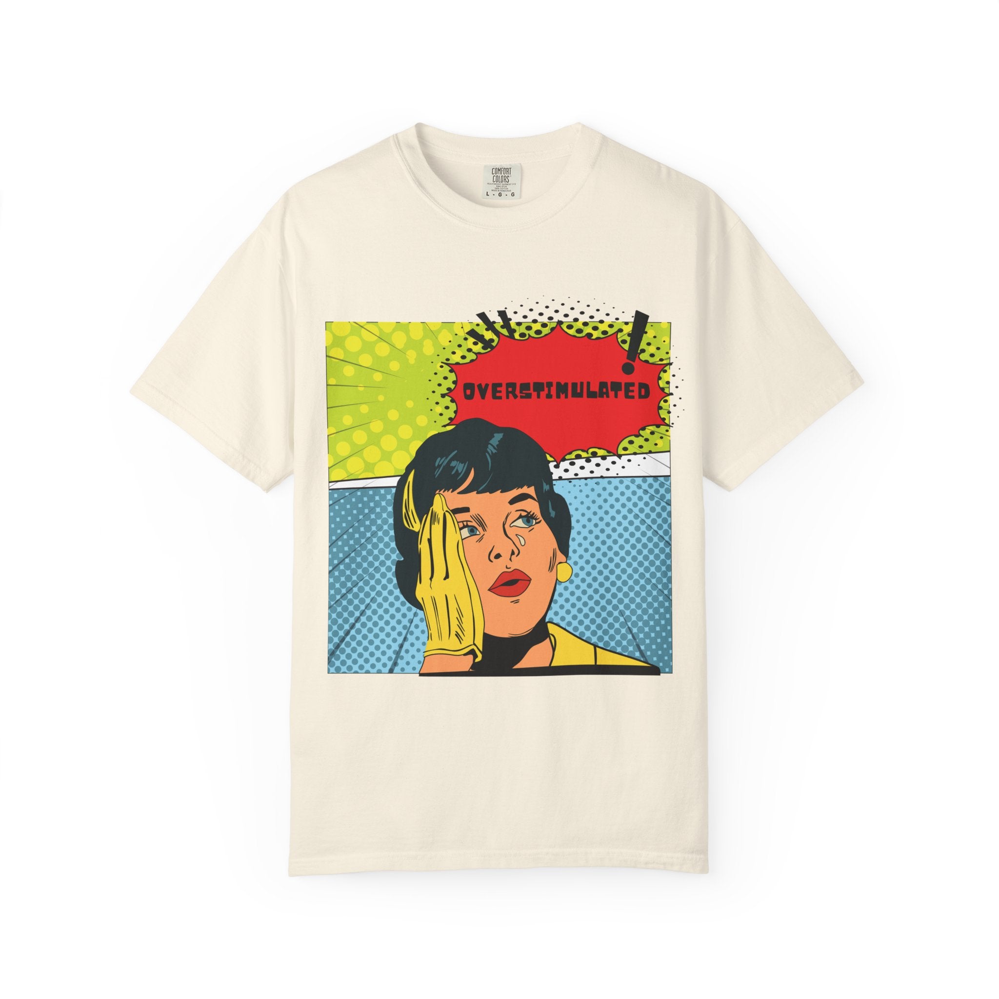 Pop Art 'Overstimulated' Graphic T-Shirt