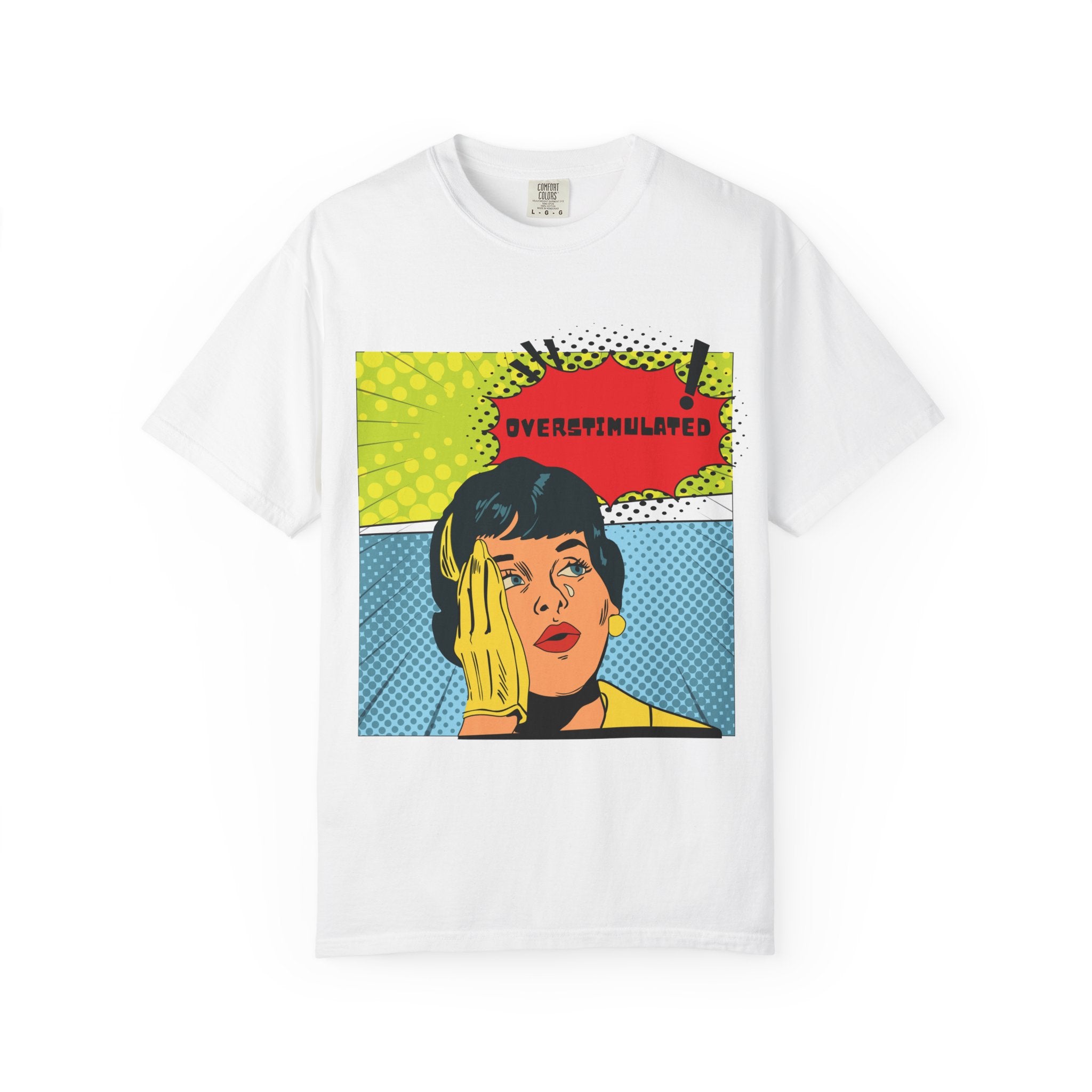 Pop Art 'Overstimulated' Graphic T-Shirt