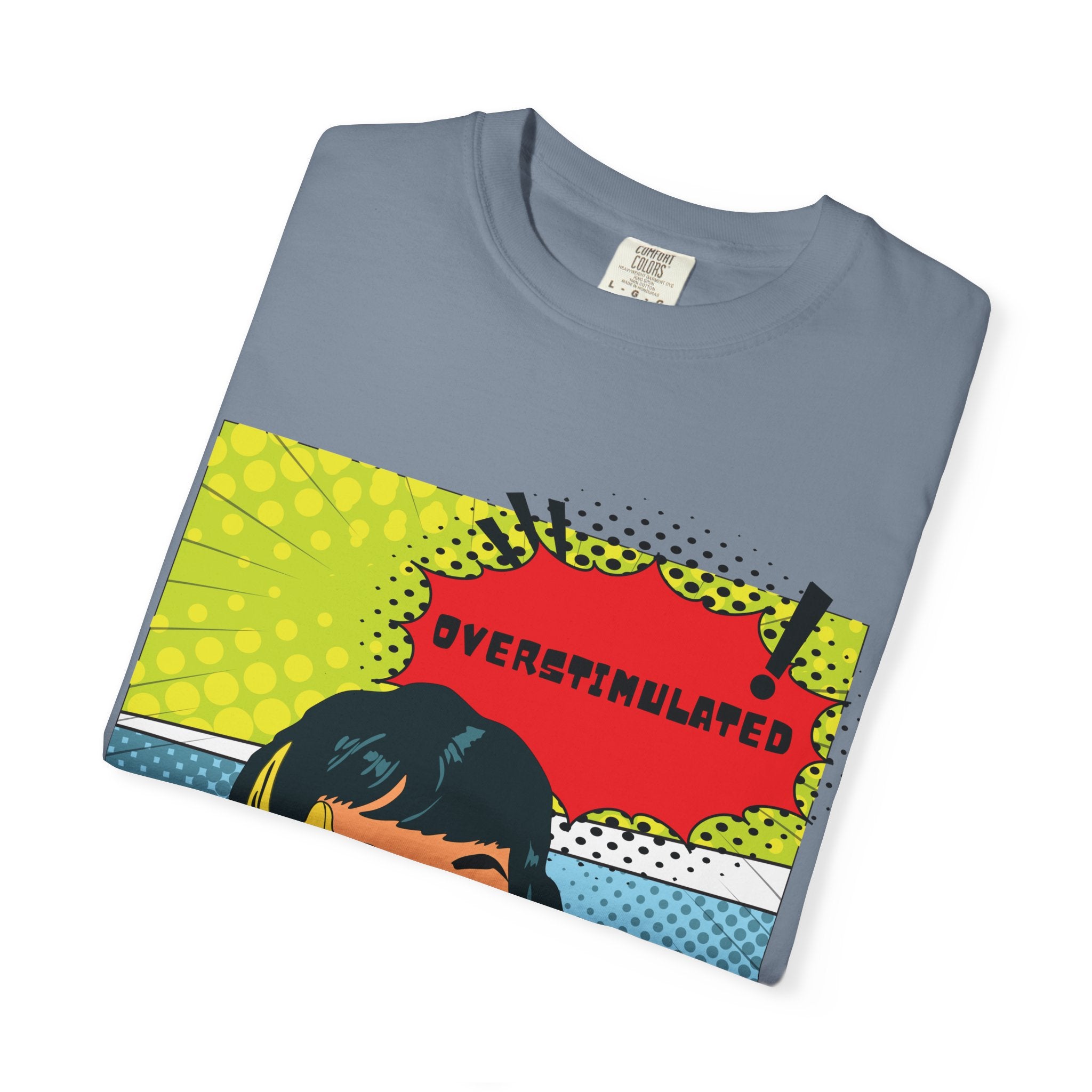 Pop Art 'Overstimulated' Graphic T-Shirt