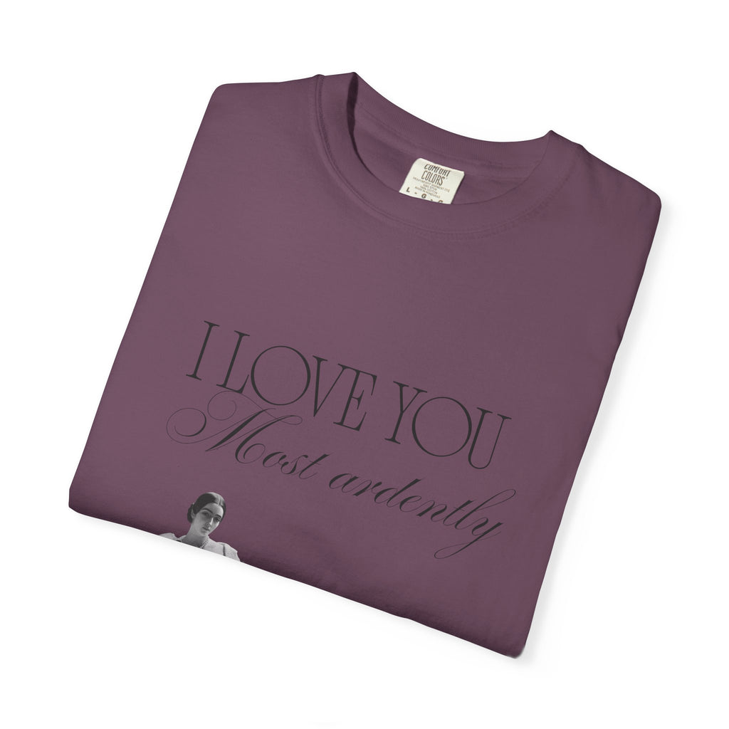 Romantic Vintage 'I Love You Most Ardently' T-Shirt