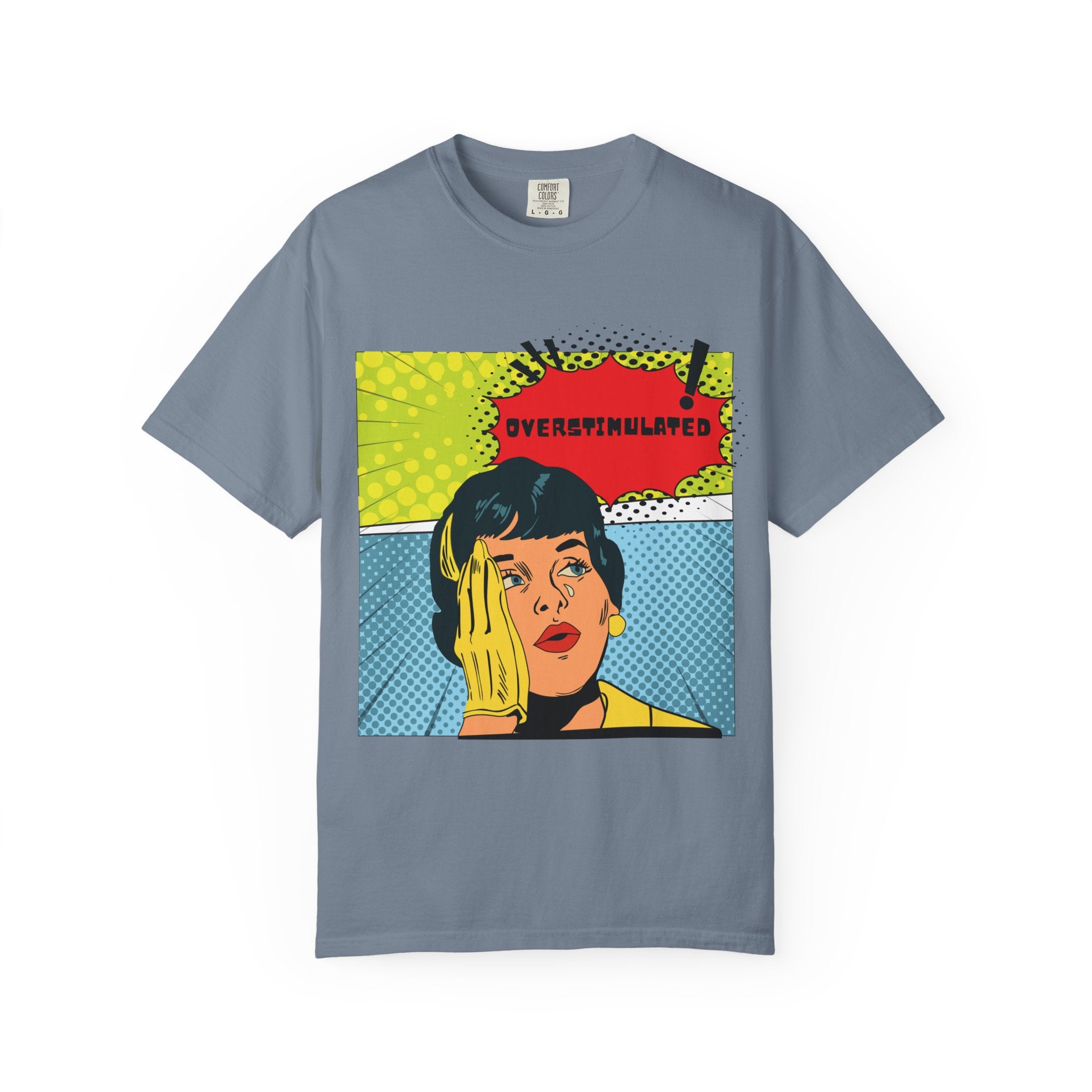 Pop Art 'Overstimulated' Graphic T-Shirt