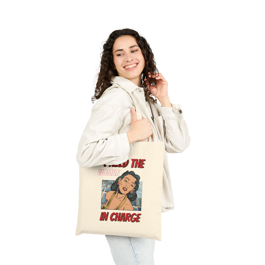 I Need The Plan In Charge Tote Bag - Retro Pop Art Canvas Shopping Tote