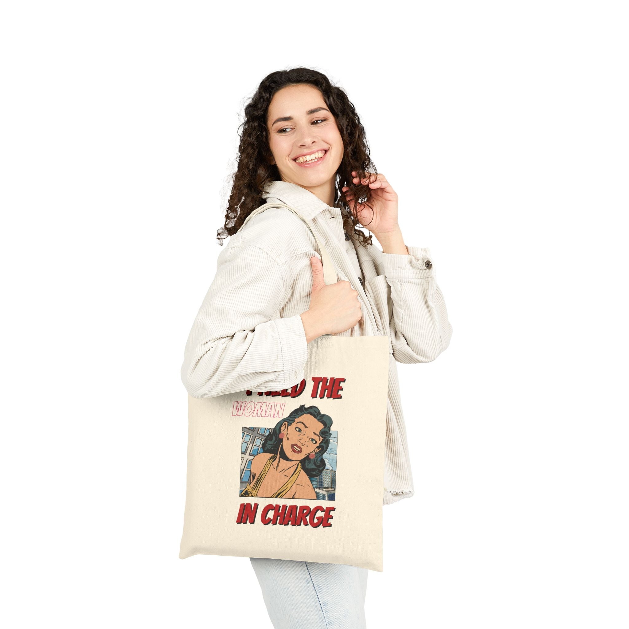 I Need The Plan In Charge Tote Bag - Retro Pop Art Canvas Shopping Tote