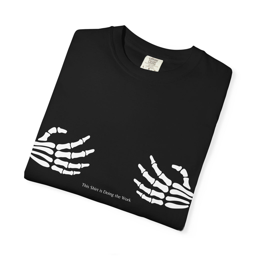 Skeleton Hands T‑Shirt — 'The Future Is Being Born' Graphic Tee