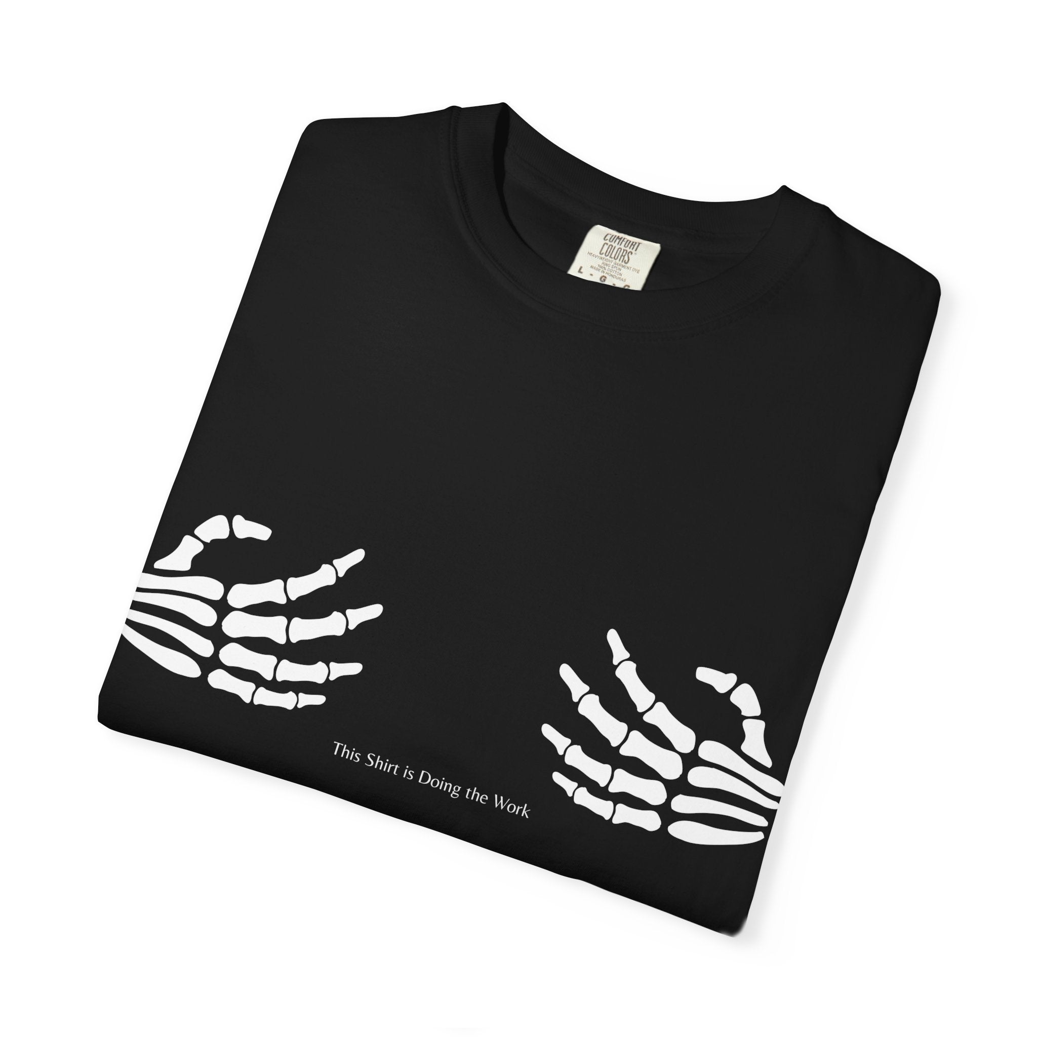 Skeleton Hands T‑Shirt — 'The Future Is Being Born' Graphic Tee