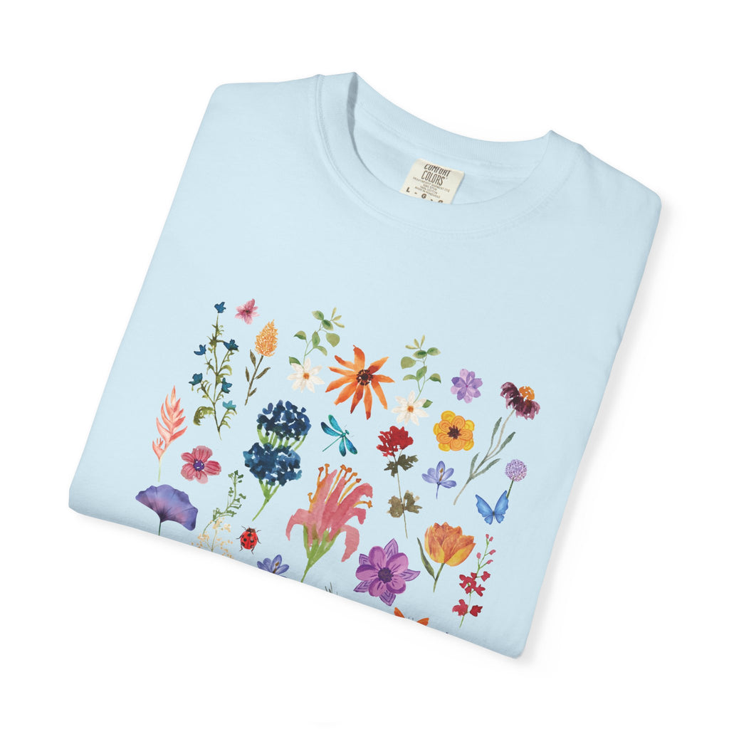 Floral Wildflower Tee — “The Mother” Graphic Botanical T-Shirt