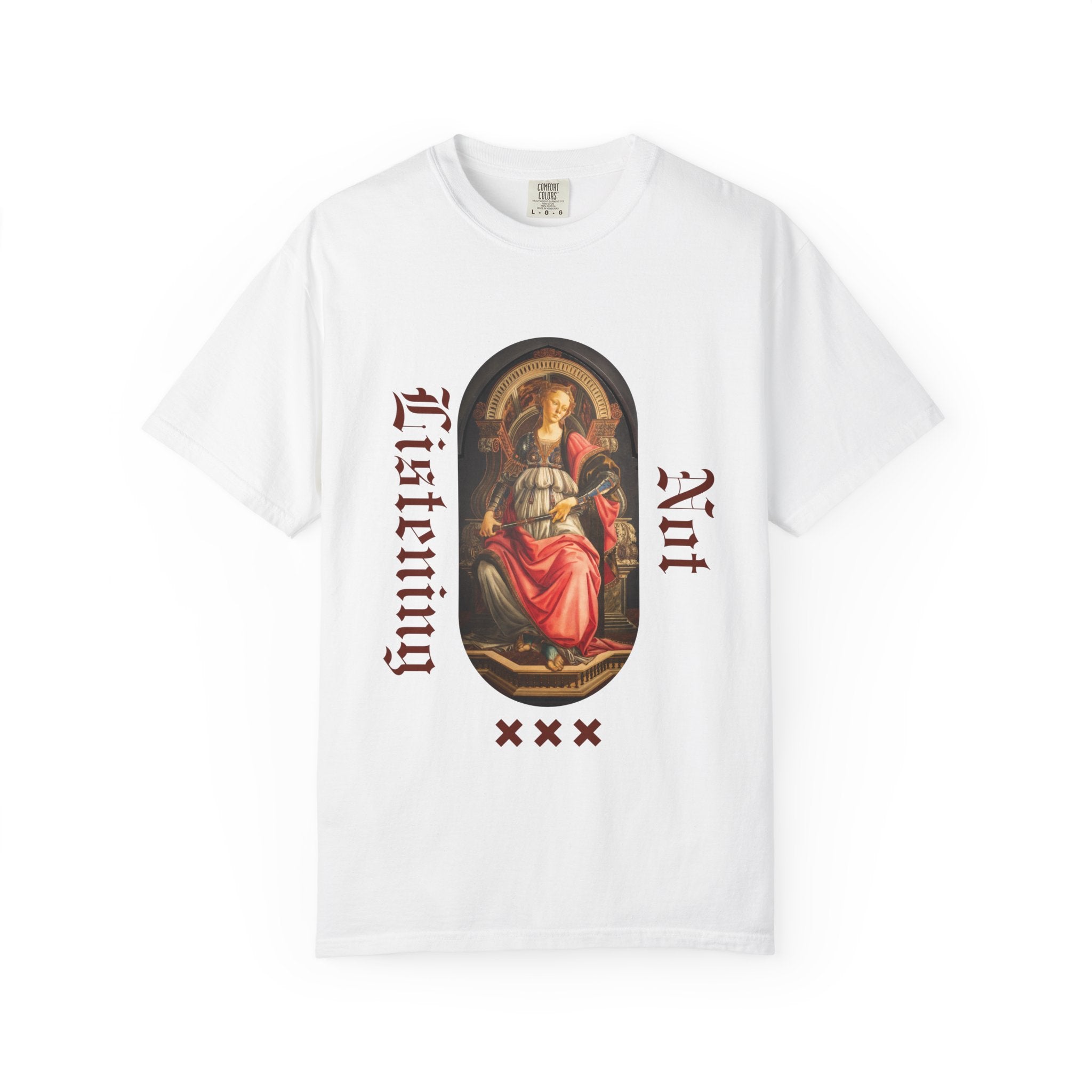 Art Vintage T-Shirt — 'Not Listening' Renaissance Graphic Tee