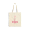 Tote Bag — "Girls Who Get It" Feminine Vintage Sketch Cotton Canvas Tote