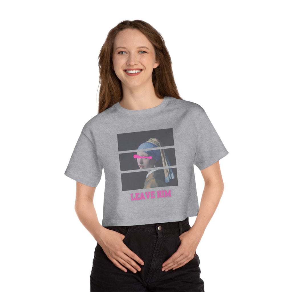 Champion Women's Heritage Cropped T-Shirt-Leave Him
