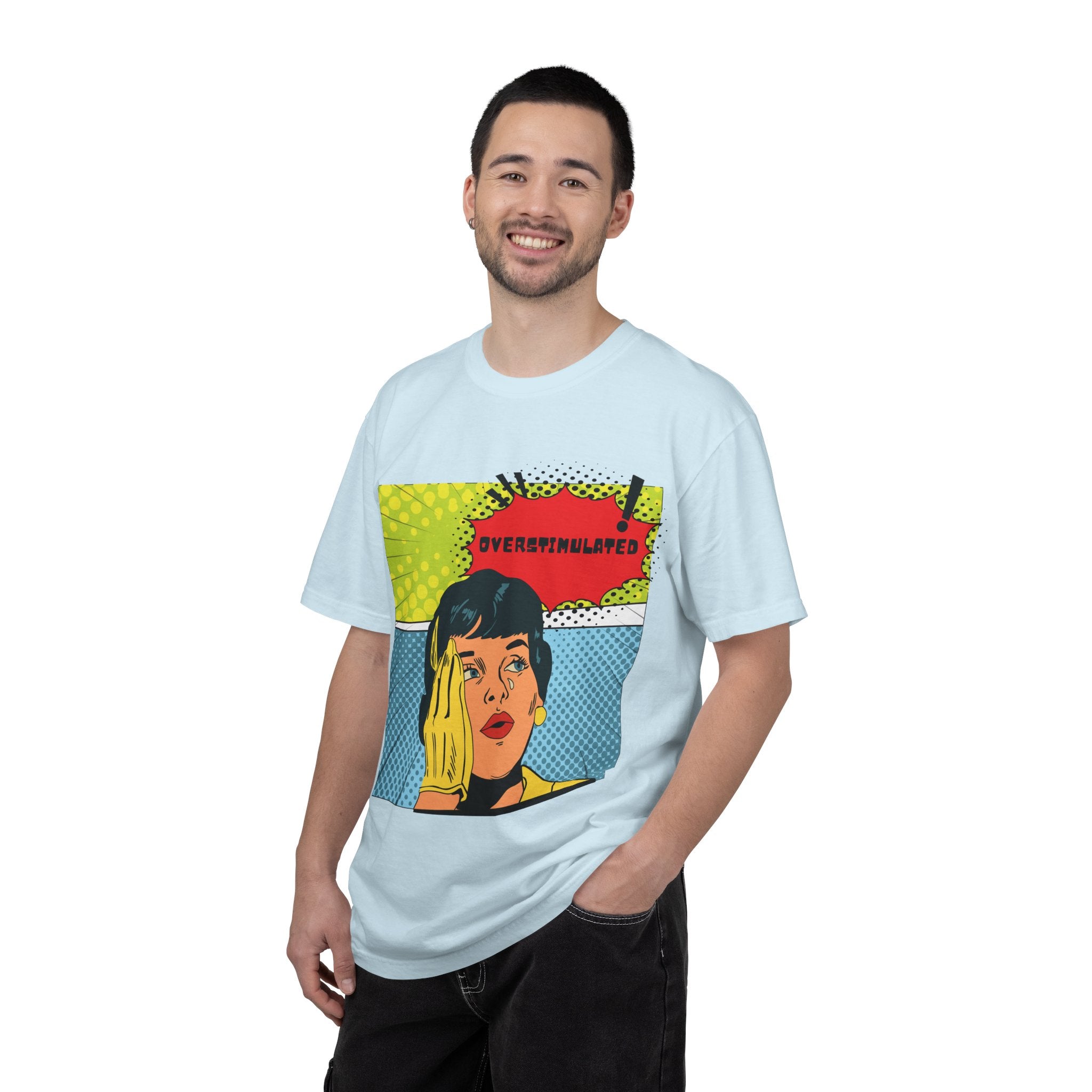 Pop Art 'Overstimulated' Graphic T-Shirt