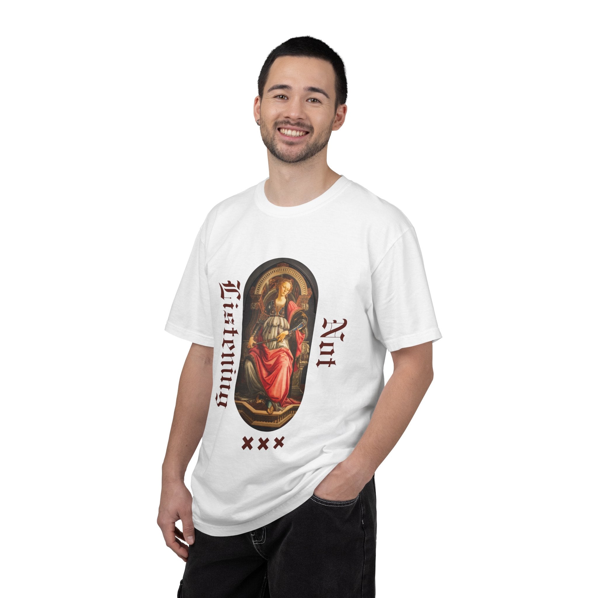 Art Vintage T-Shirt — 'Not Listening' Renaissance Graphic Tee
