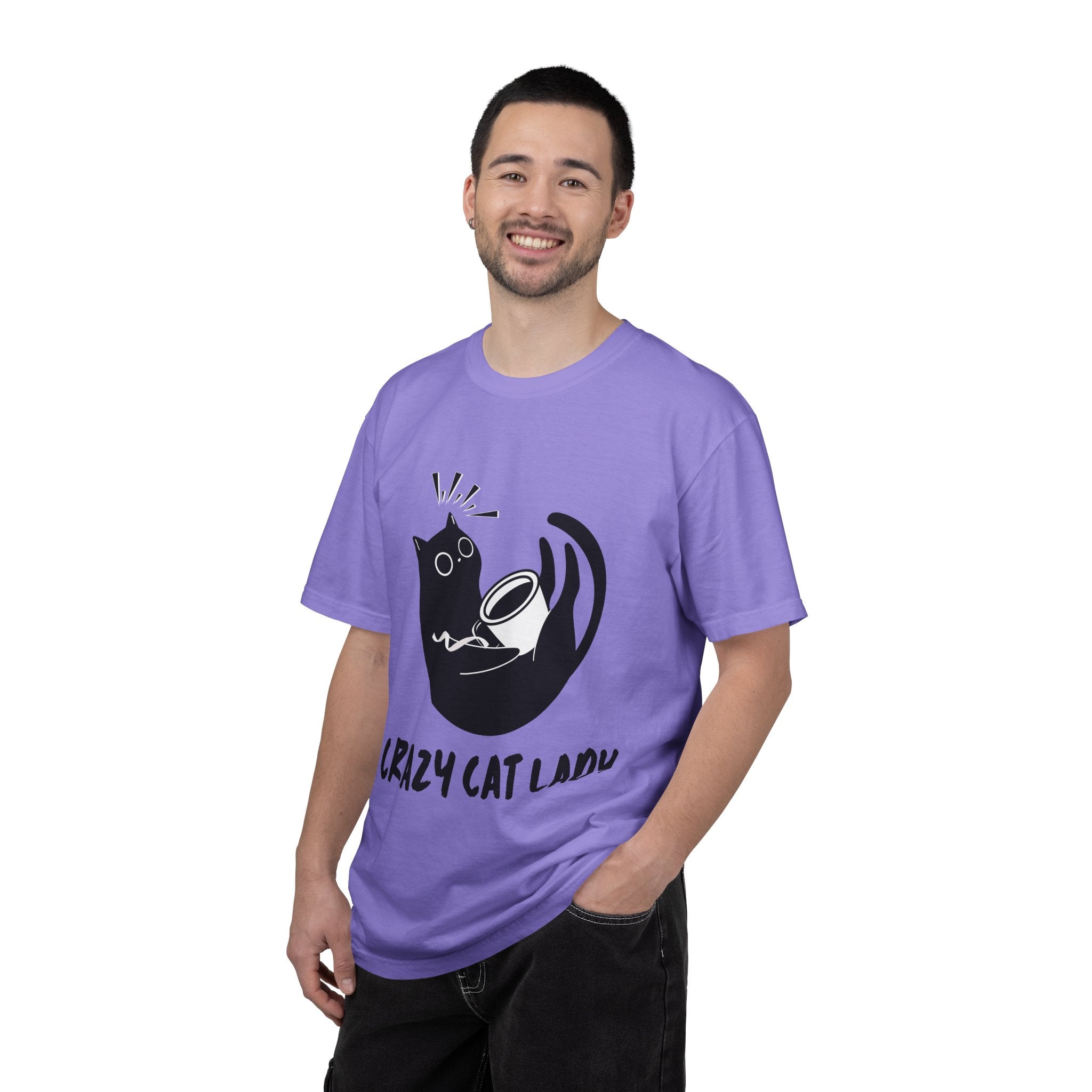 Crazy Cat Lady T-Shirt — Cute Black Cat Graphic Tee