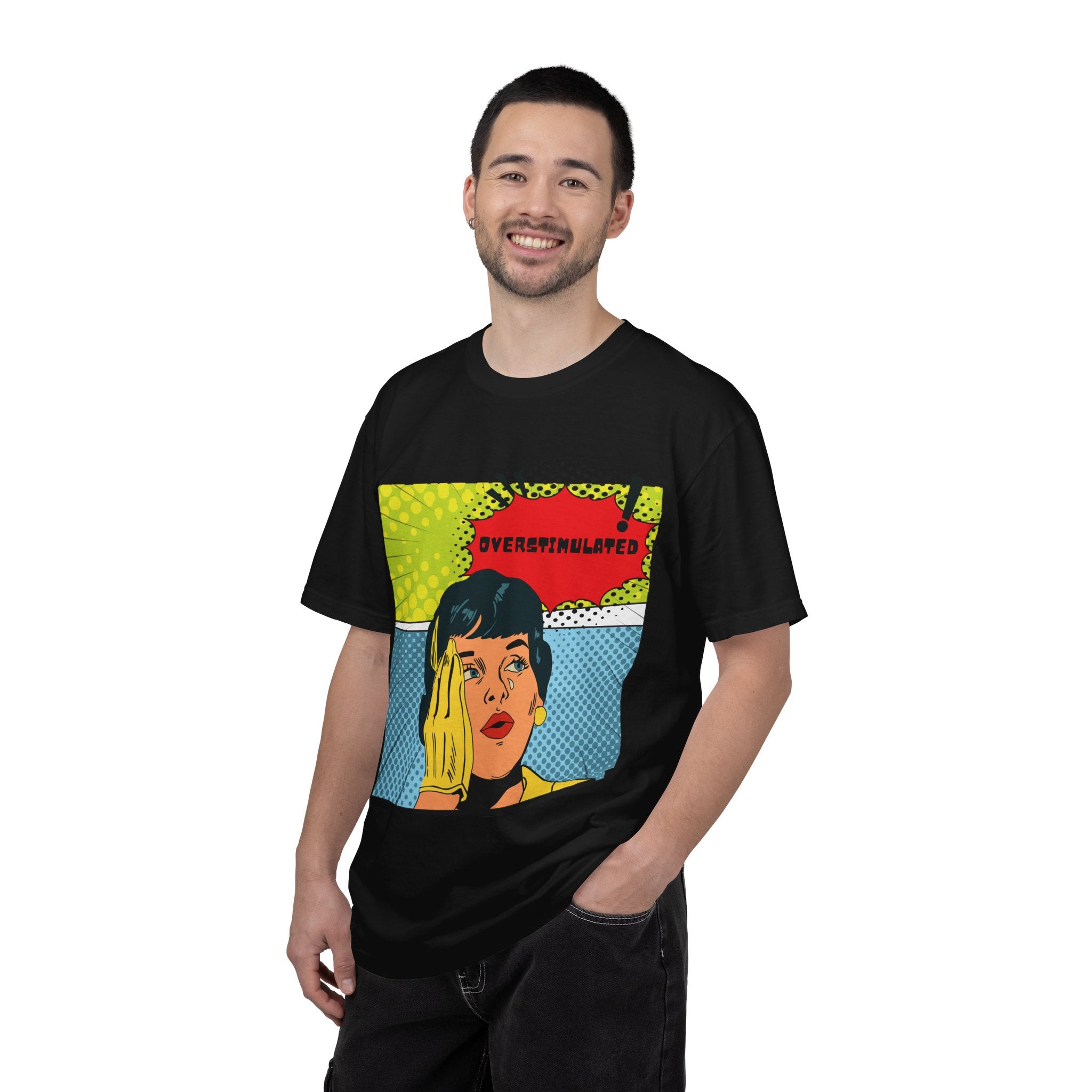 Pop Art 'Overstimulated' Graphic T-Shirt