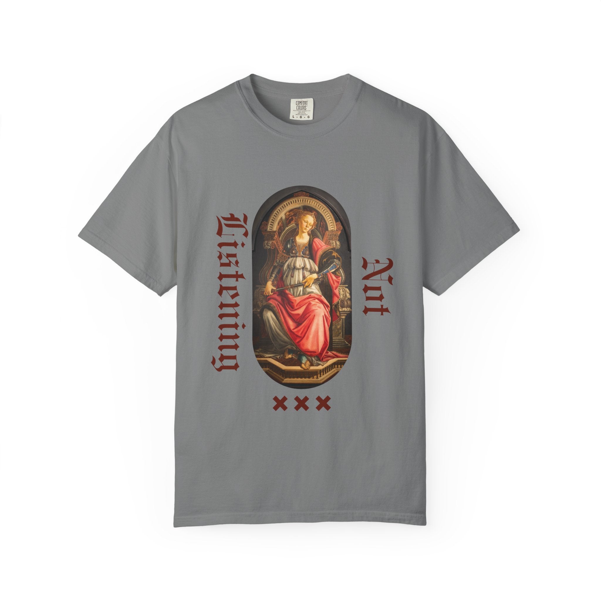 Art Vintage T-Shirt — 'Not Listening' Renaissance Graphic Tee
