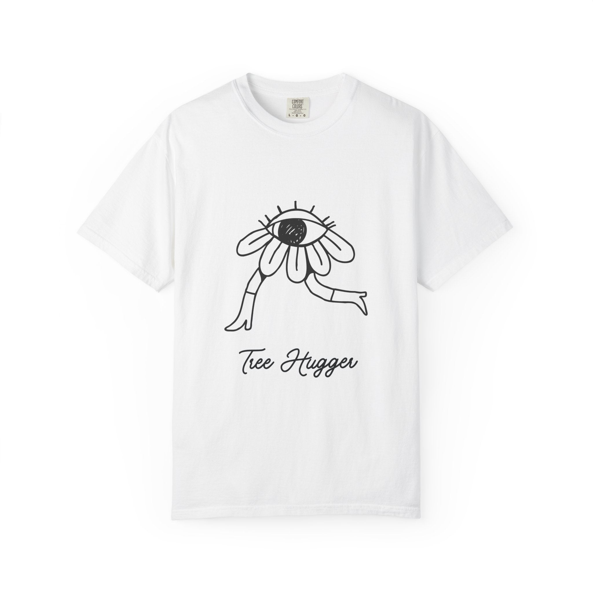 Tree Hugger Graphic T-Shirt — Daisy Eye Illustration
