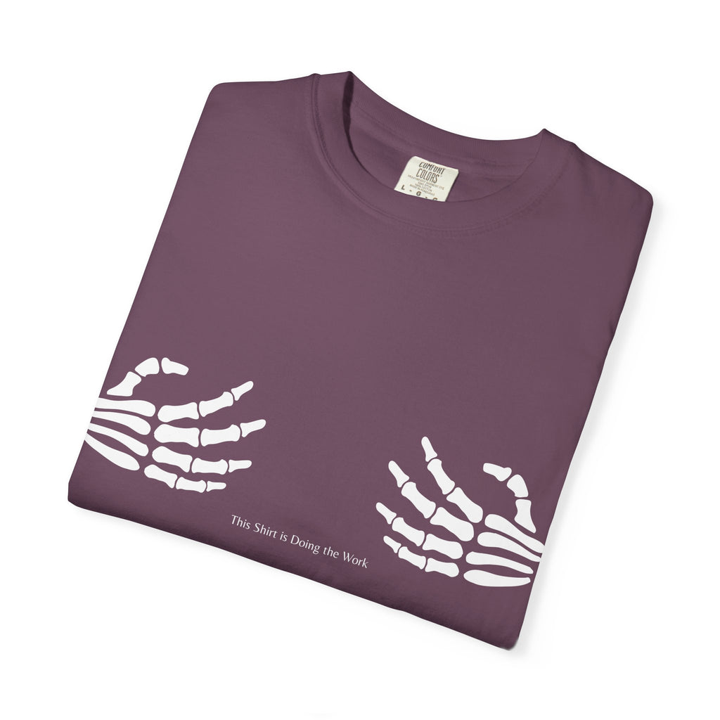 Skeleton Hands T‑Shirt — 'The Future Is Being Born' Graphic Tee