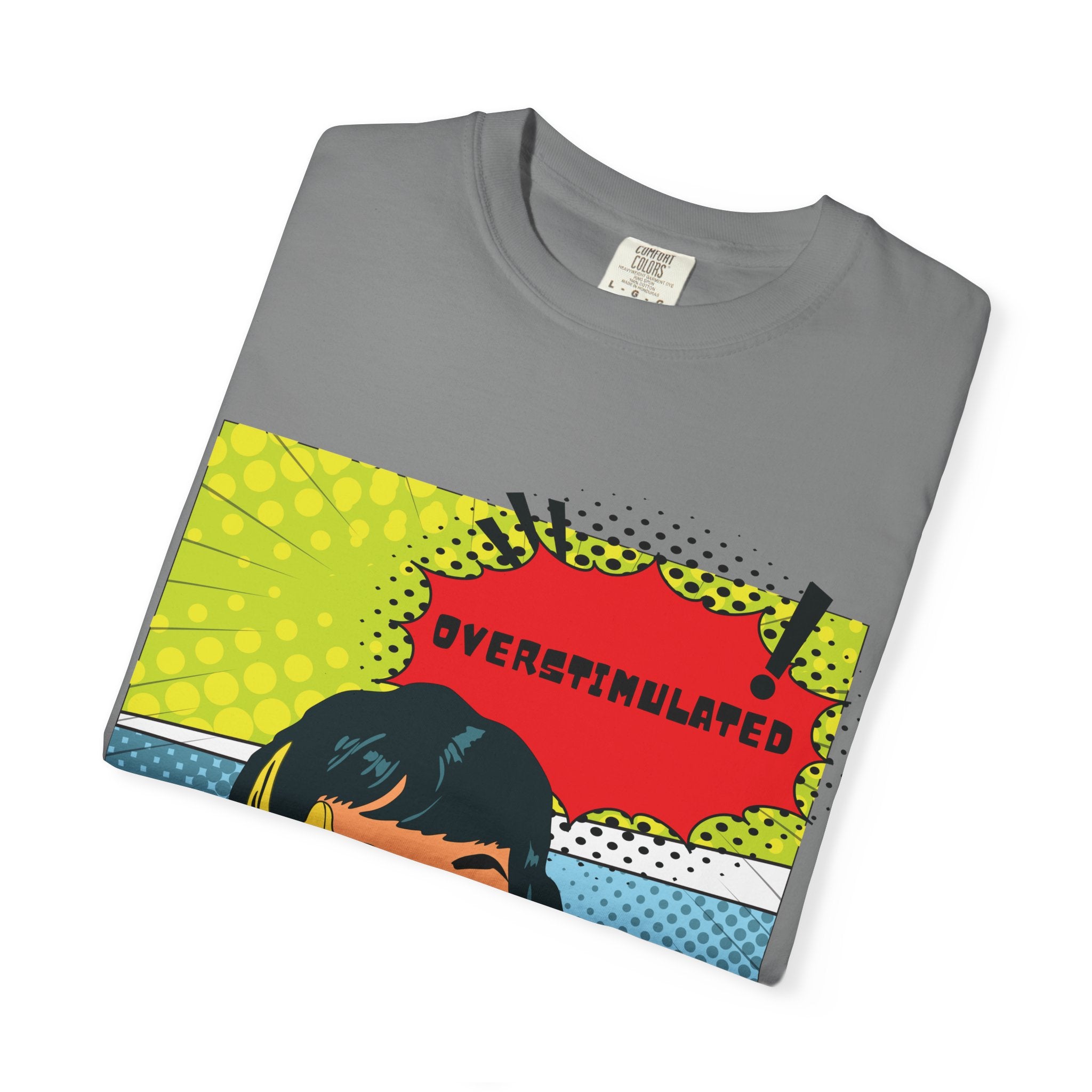 Pop Art 'Overstimulated' Graphic T-Shirt