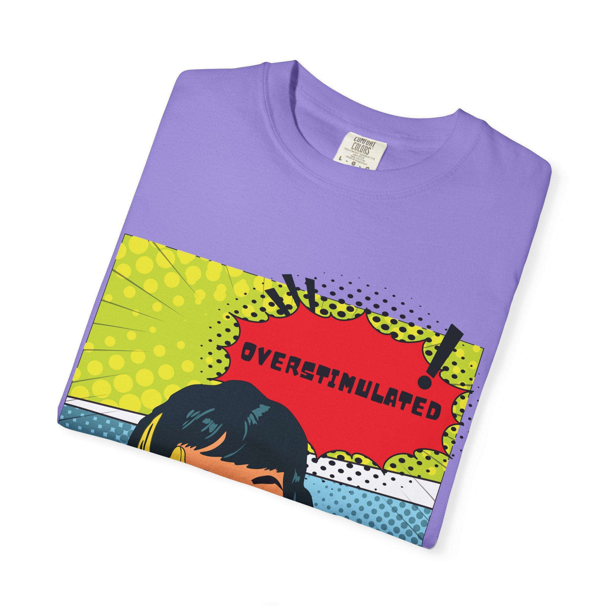 Pop Art 'Overstimulated' Graphic T-Shirt
