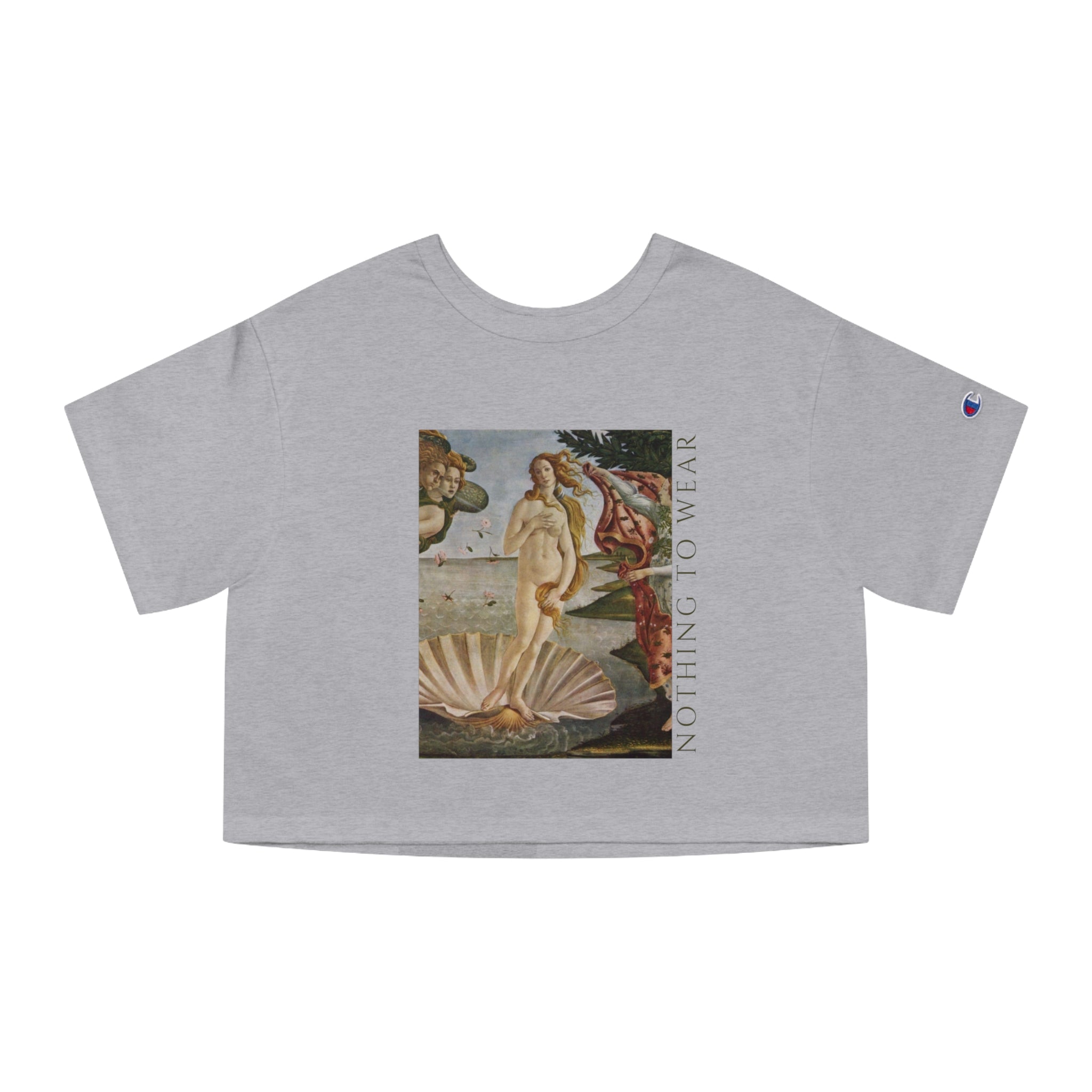 Cropped T-Shirt — 'Nothing to Wear' Vintage Venus Print