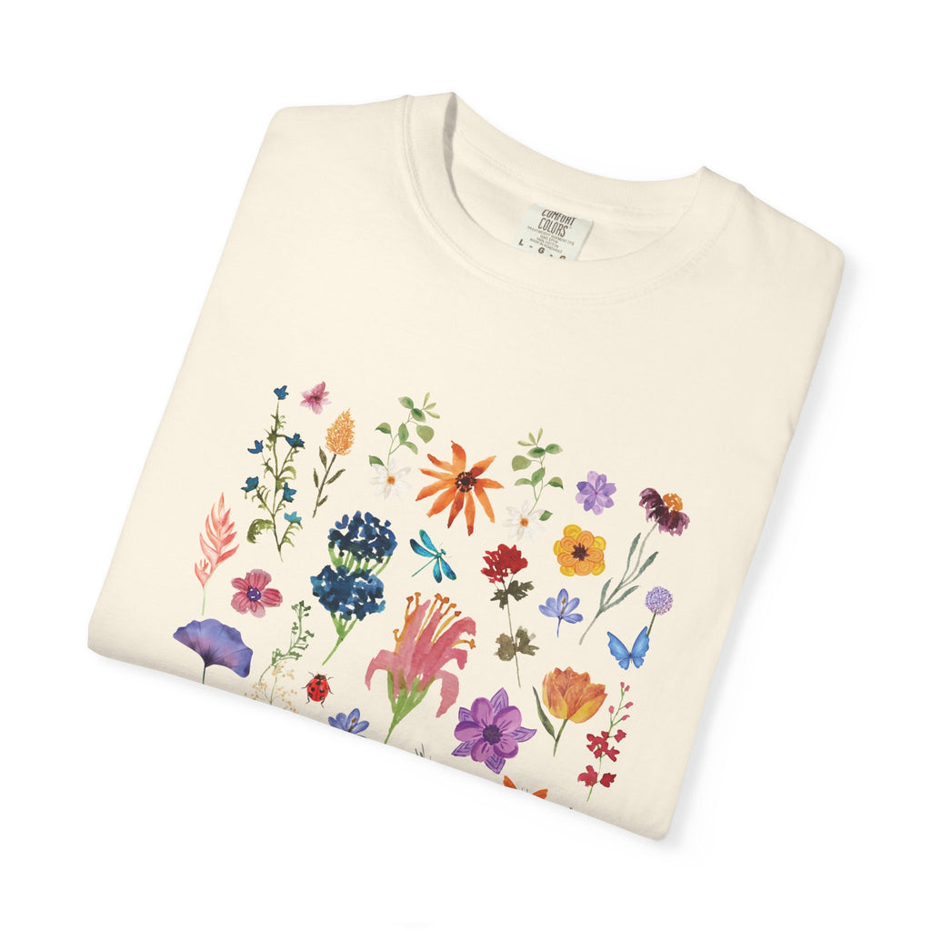 Floral Wildflower Tee — “The Mother” Graphic Botanical T-Shirt
