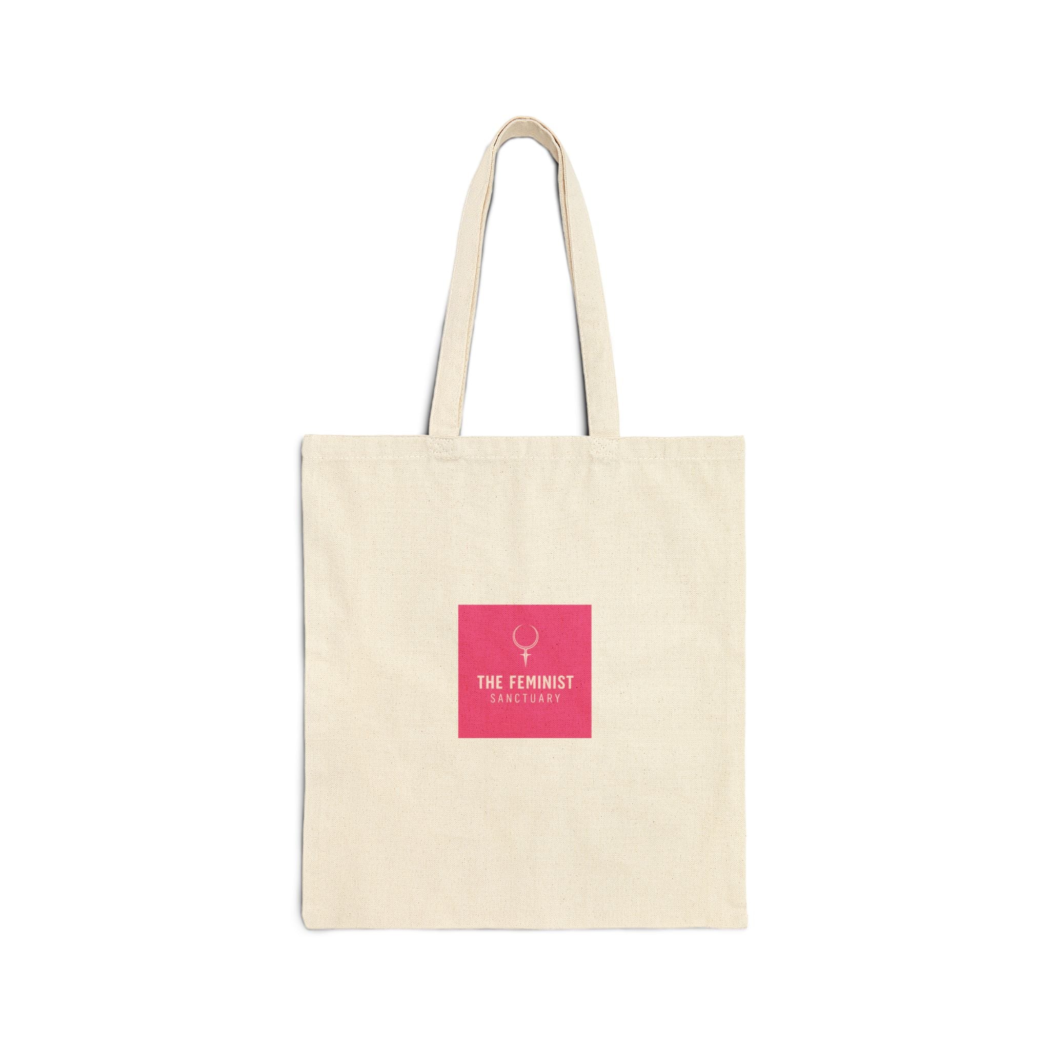 Feminist Collective Canvas Tote – 'The Feminist' Pink Logo Cotton Bag