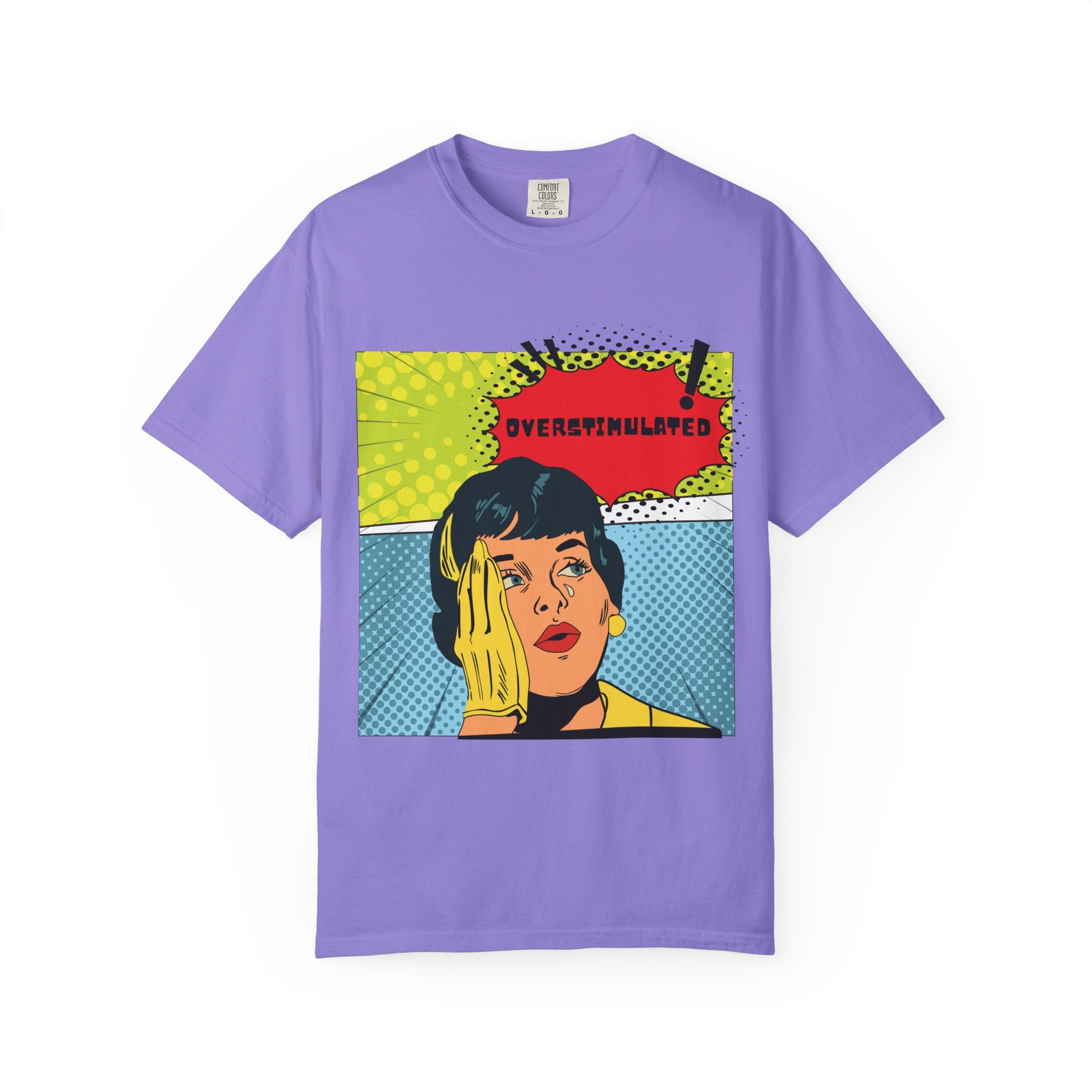 Pop Art 'Overstimulated' Graphic T-Shirt
