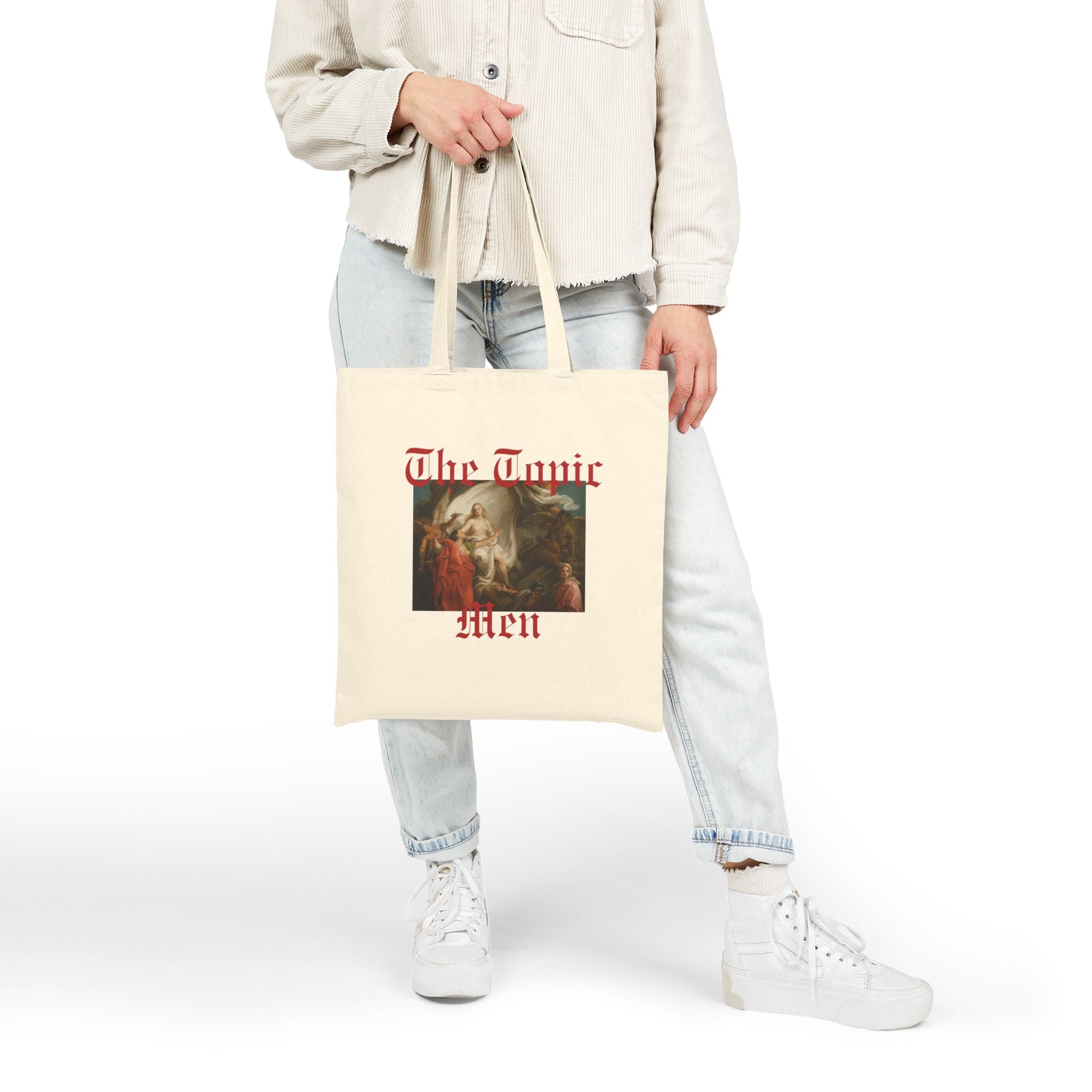Tote Bag — 'The Toxic Men' Vintage Painting Tote for Feminist/Anti-Misogyny Activists