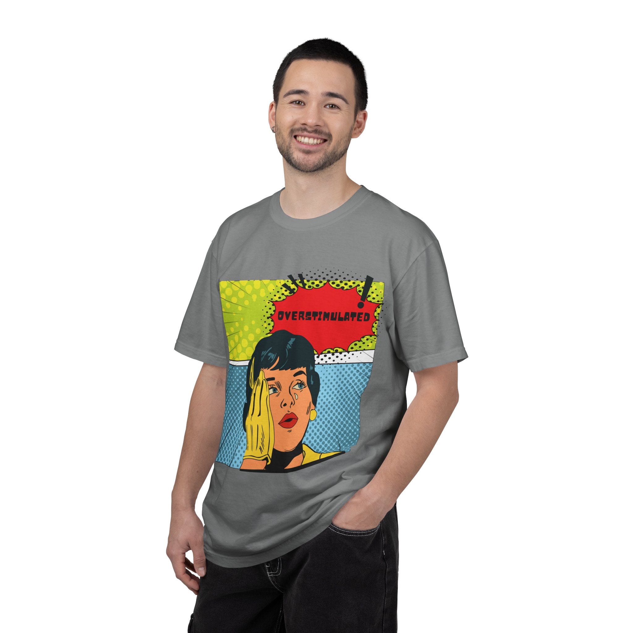 Pop Art 'Overstimulated' Graphic T-Shirt