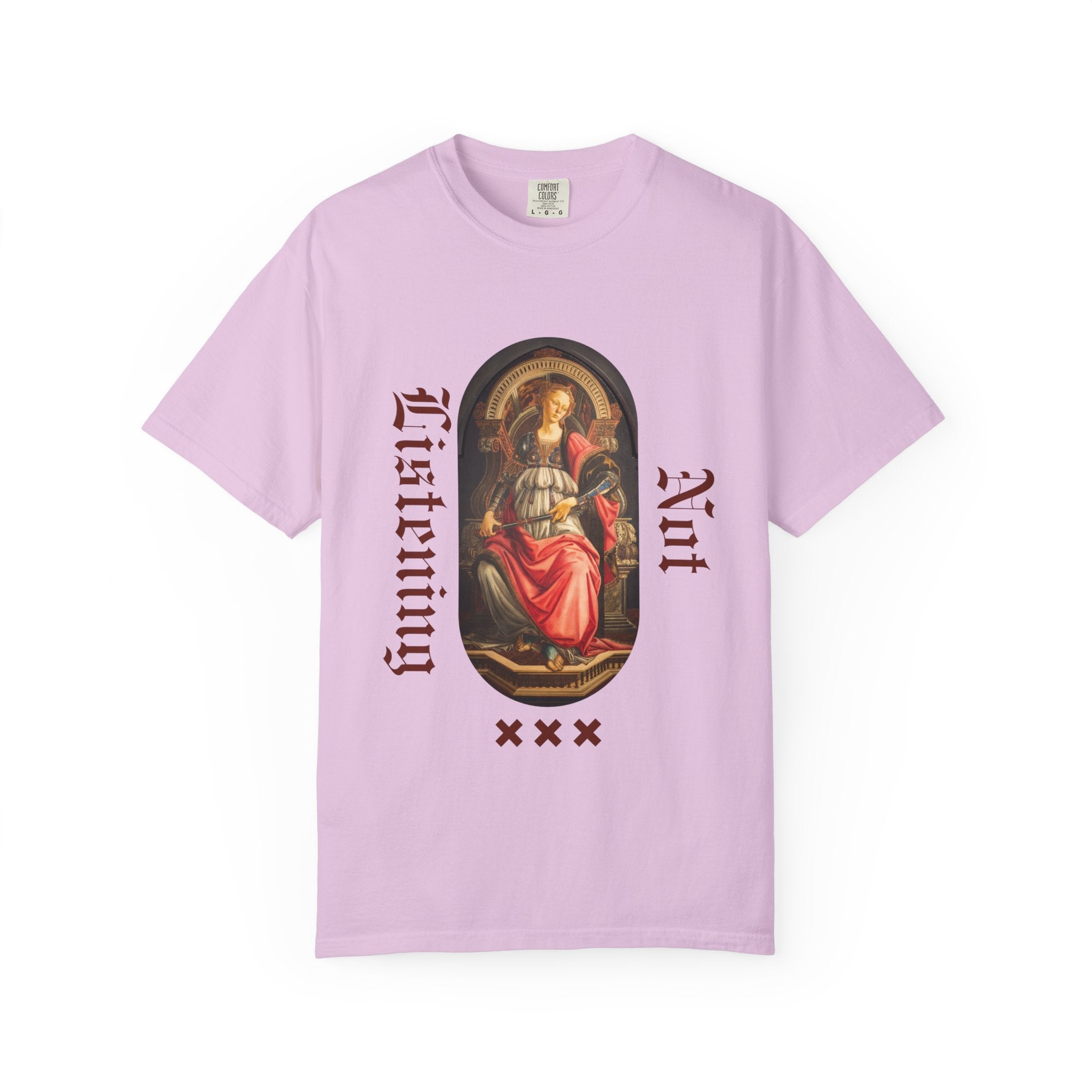 Art Vintage T-Shirt — 'Not Listening' Renaissance Graphic Tee