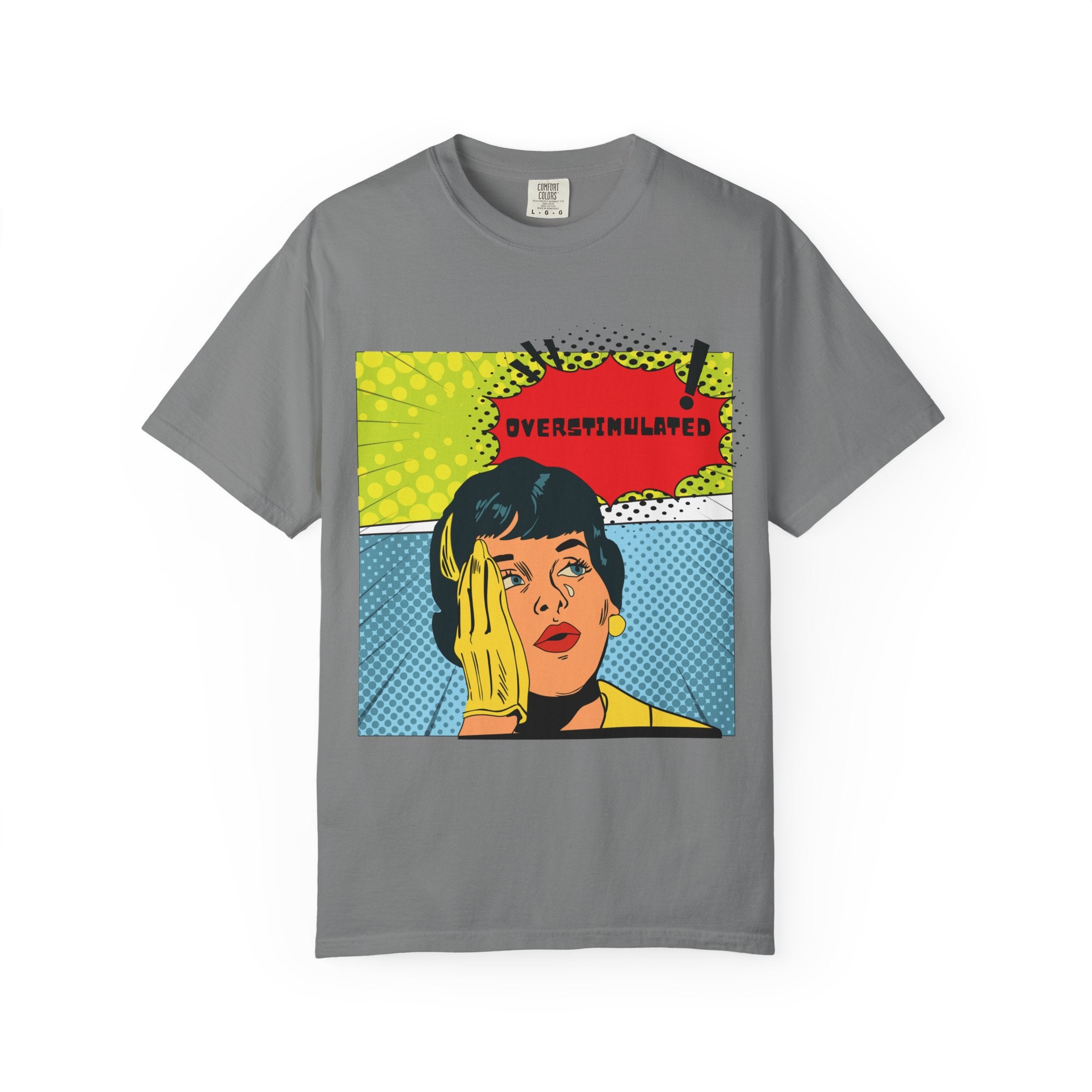 Pop Art 'Overstimulated' Graphic T-Shirt