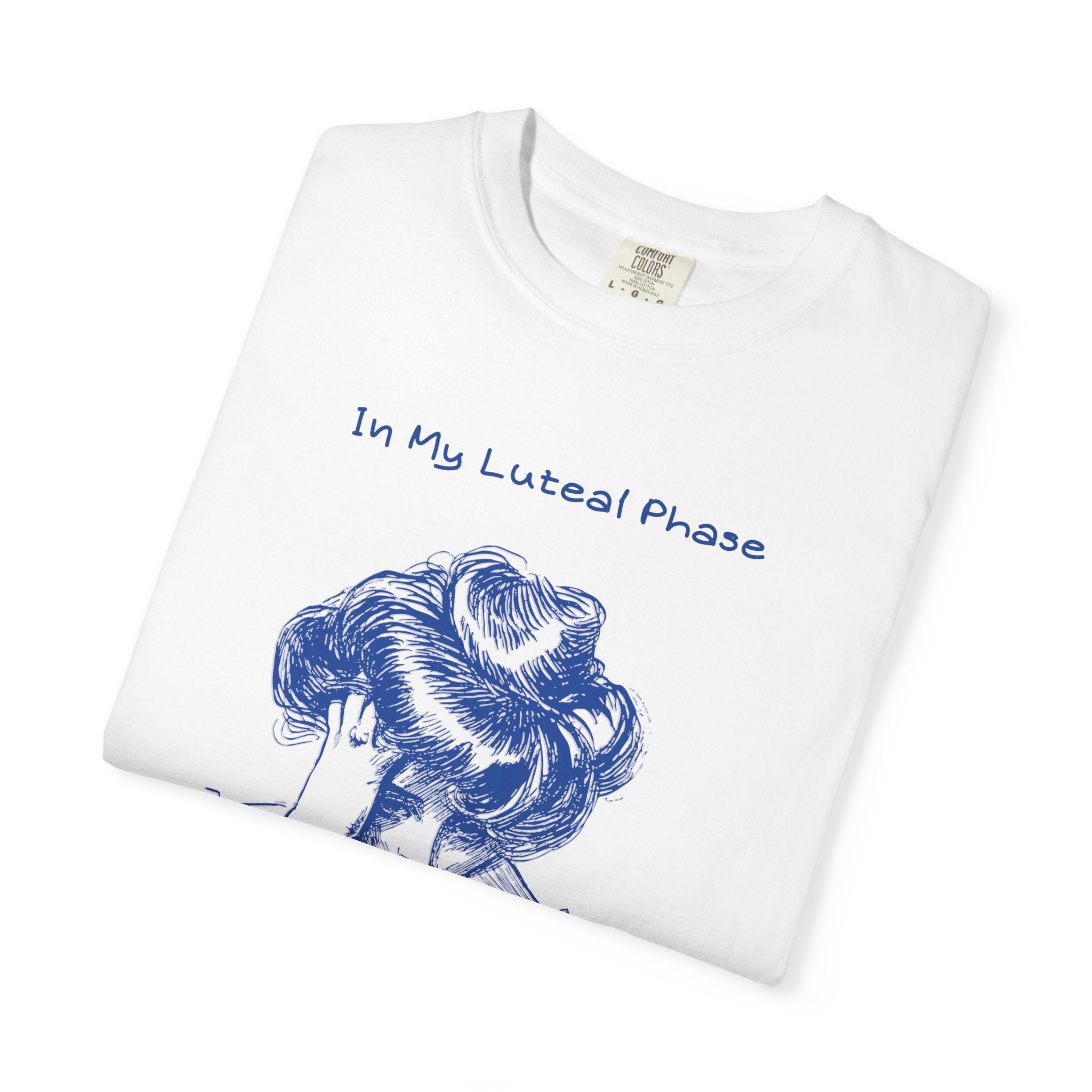 Luteal Phase Vintage Illustration Tee — "In My Luteal Phase" T-Shirt