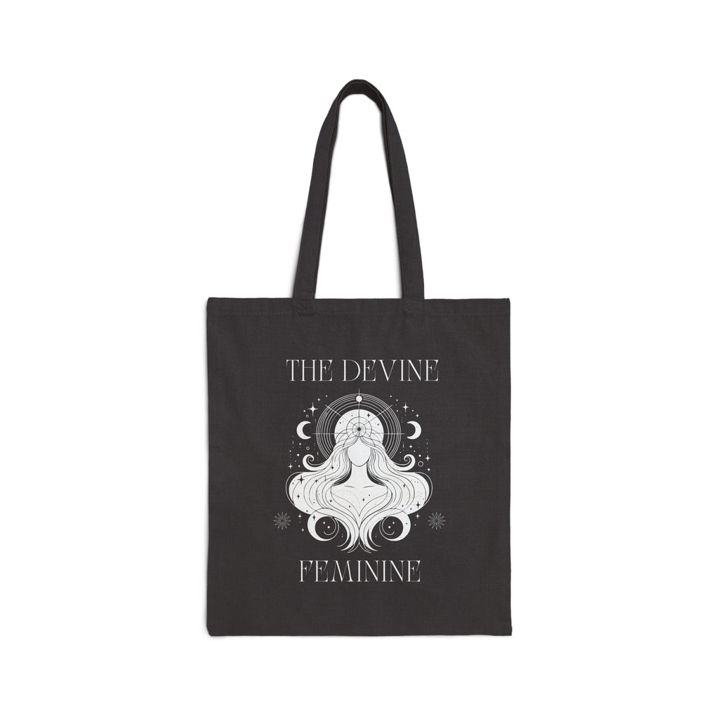 Divine Feminine Tote Bag — Boho Goddess Canvas Market Tote