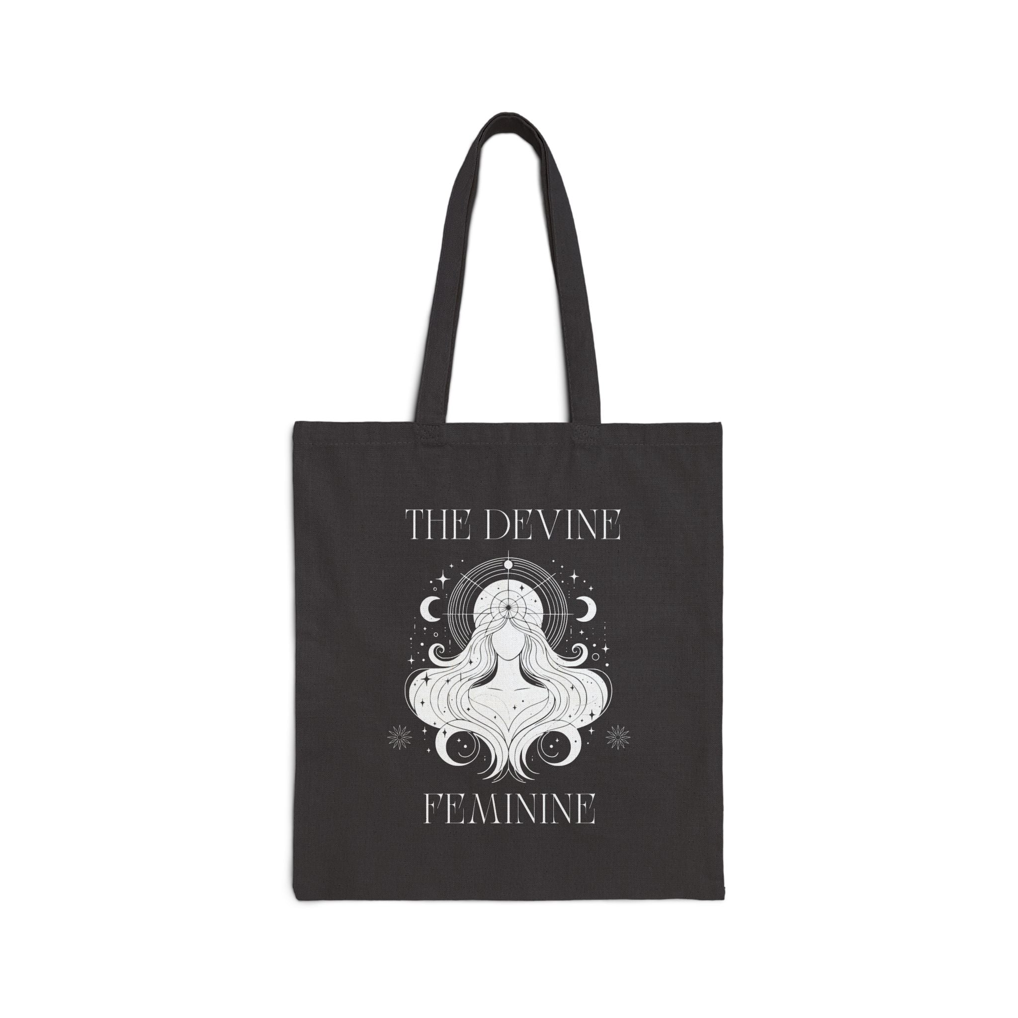 Divine Feminine Tote Bag — Boho Goddess Canvas Market Tote