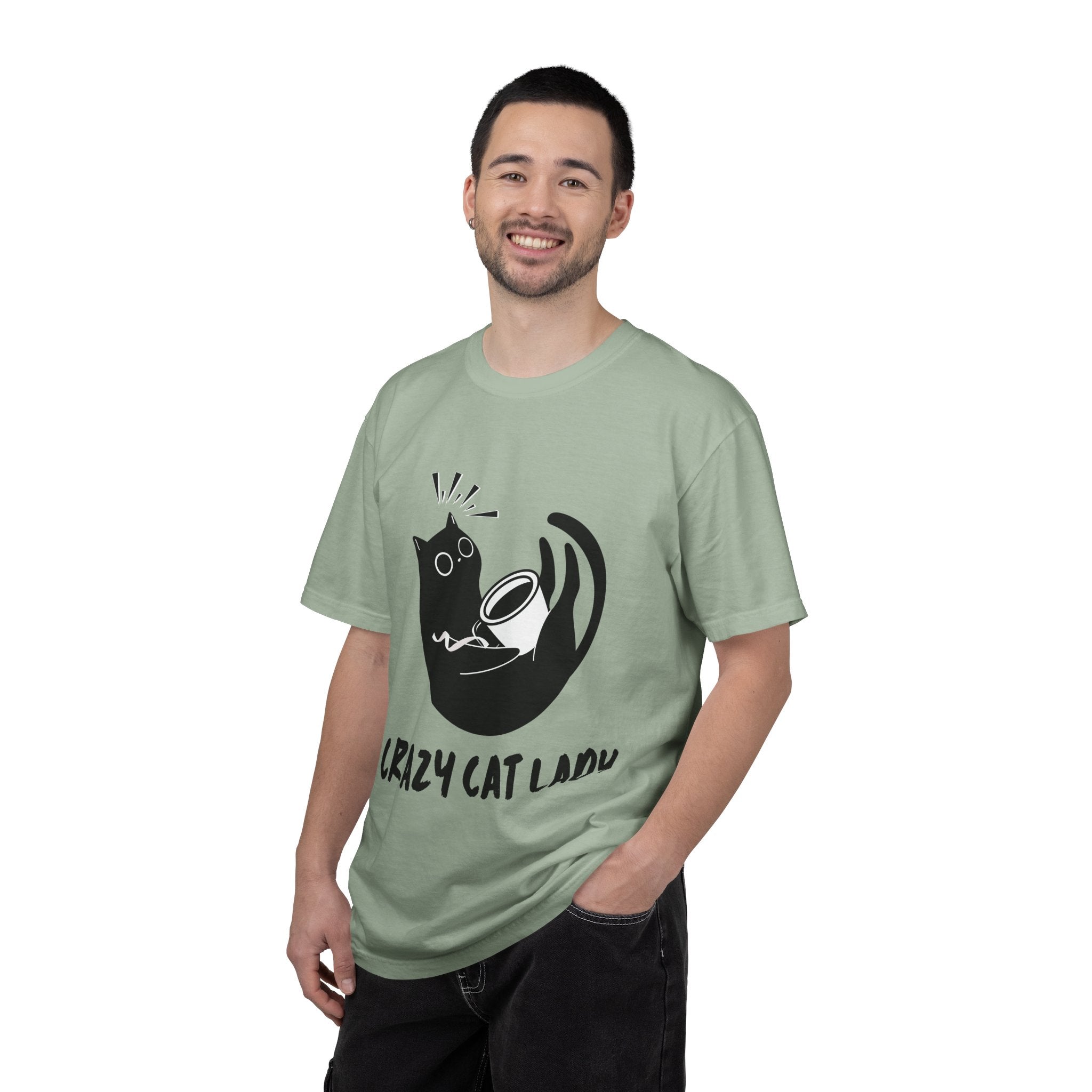 Crazy Cat Lady T-Shirt — Cute Black Cat Graphic Tee