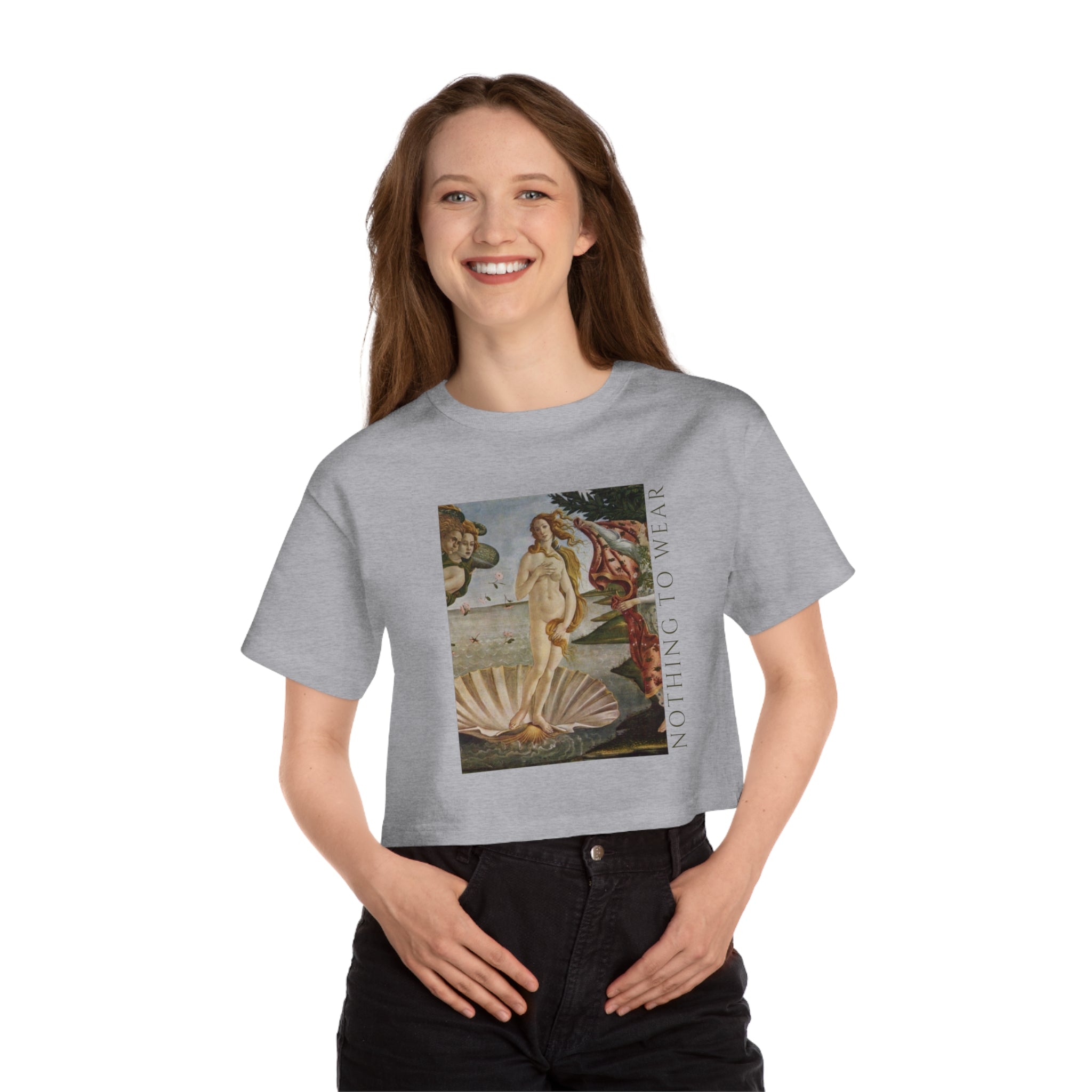 Cropped T-Shirt — 'Nothing to Wear' Vintage Venus Print