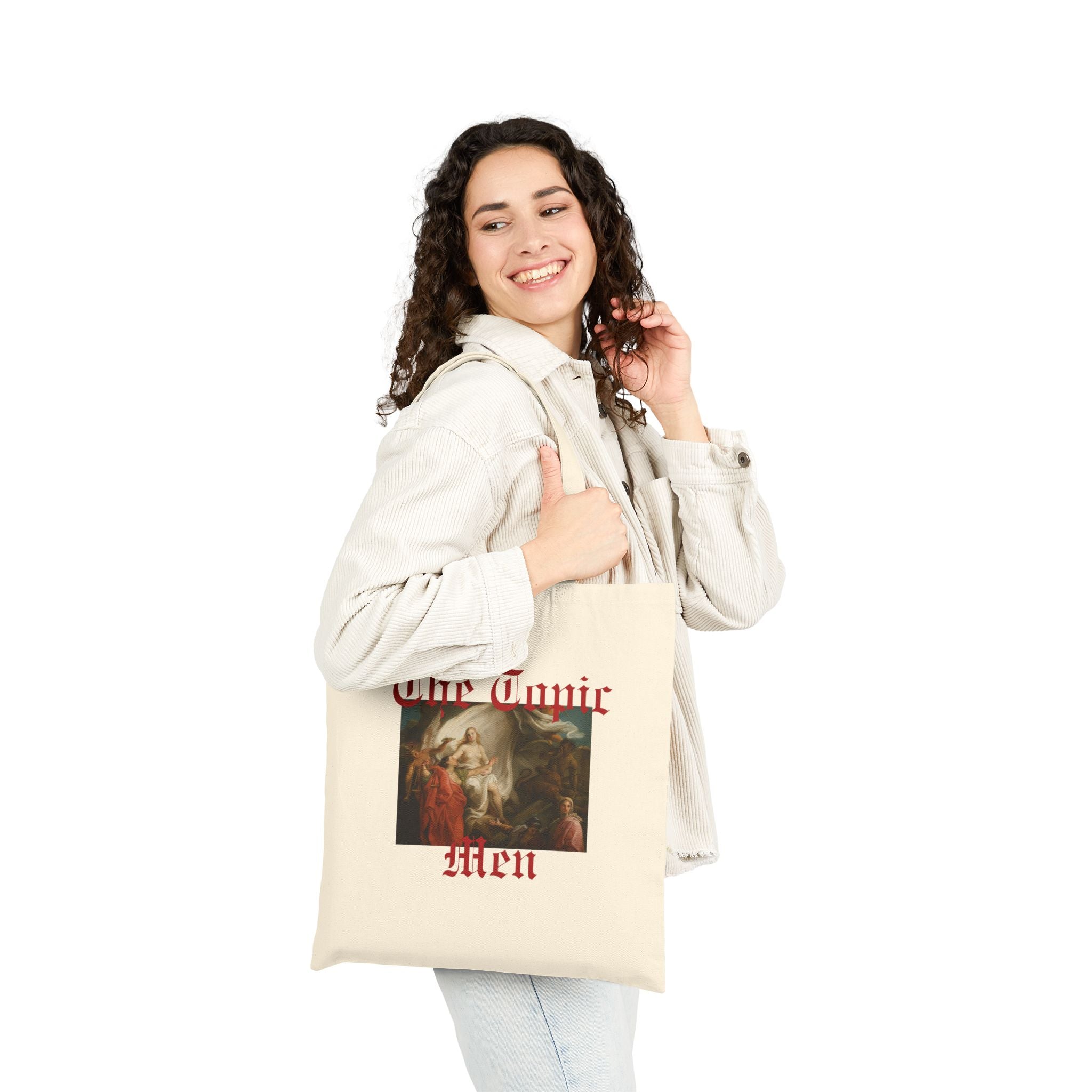 Tote Bag — 'The Toxic Men' Vintage Painting Tote for Feminist/Anti-Misogyny Activists