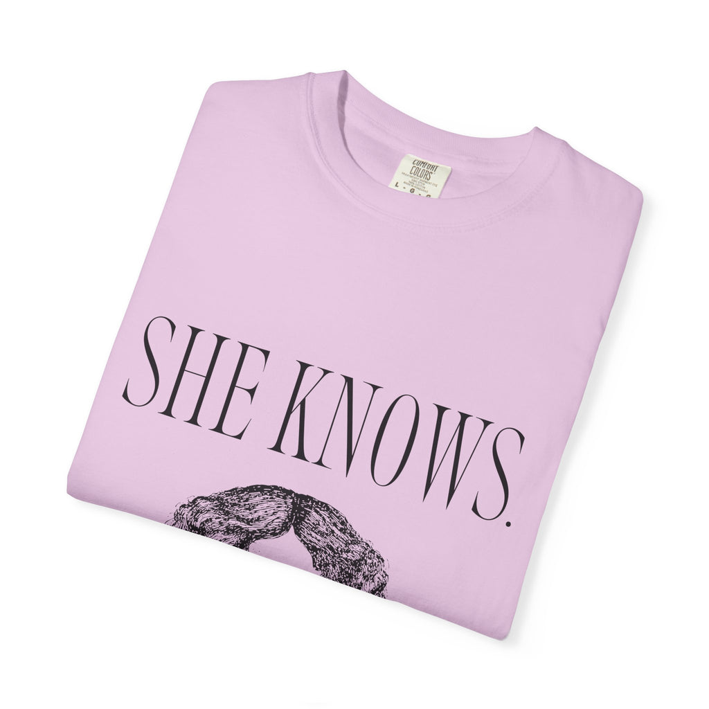 She Knows T-Shirt — Vintage Binoculars Graphic Tee