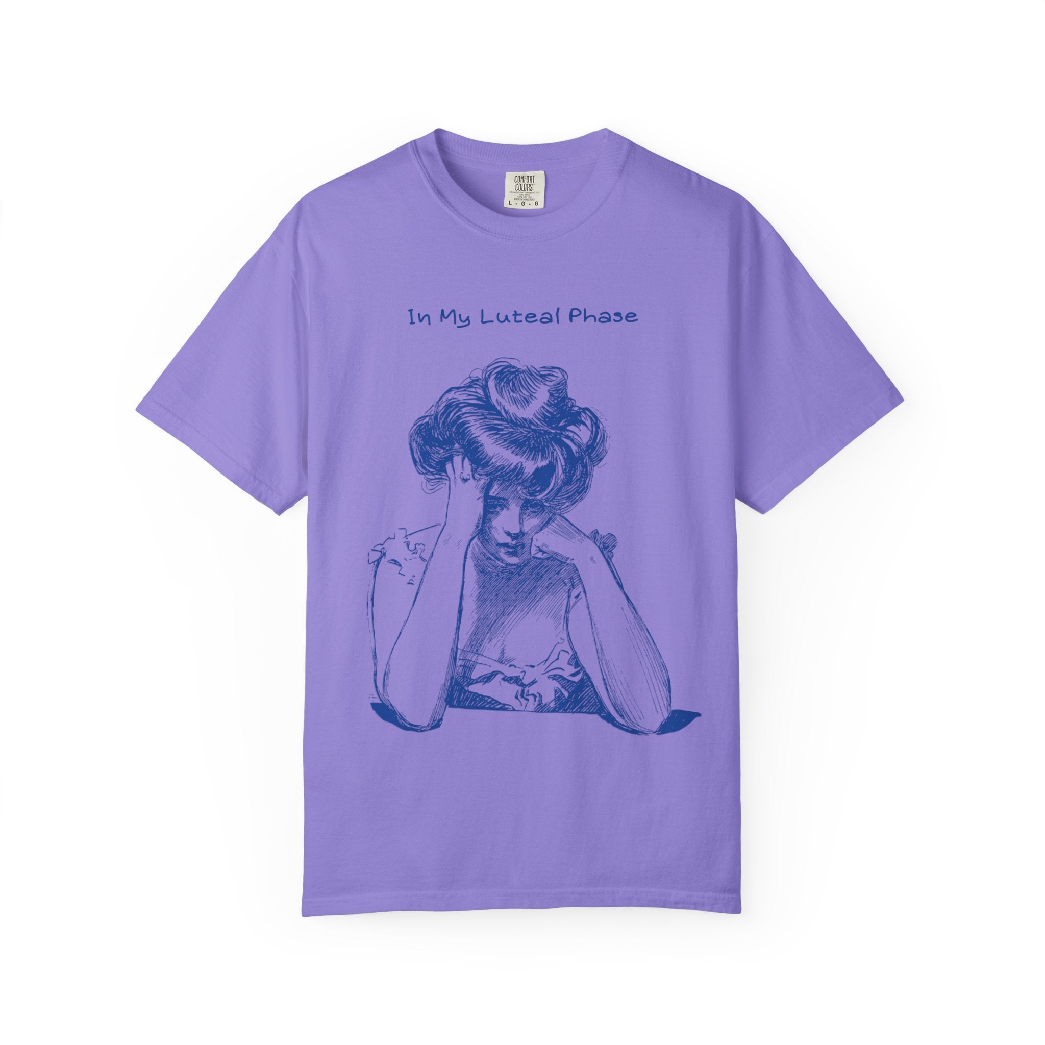 Luteal Phase Vintage Illustration Tee — "In My Luteal Phase" T-Shirt